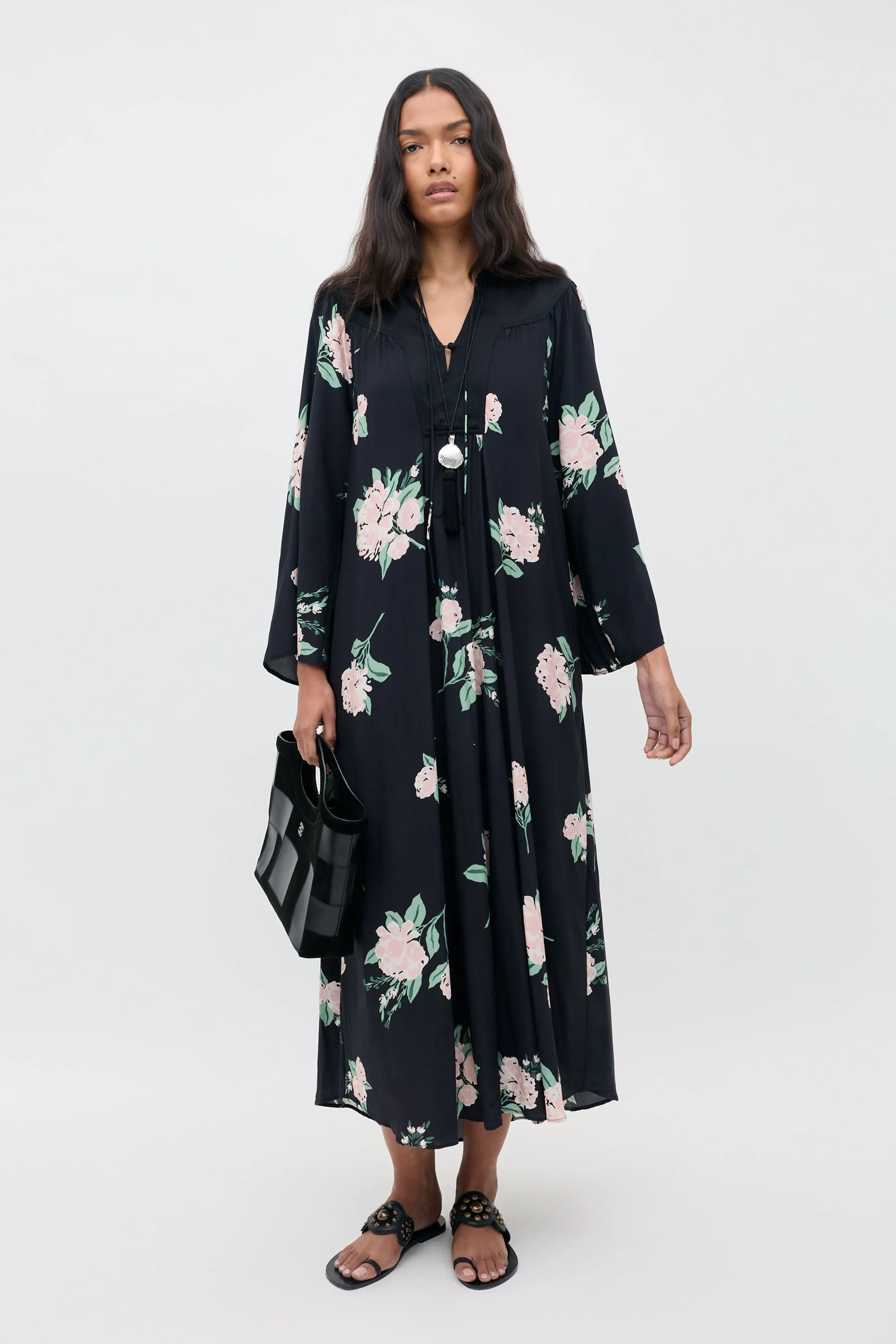 Lucilla - Peonies Scatter Black sold by RIXO product image thumbnail 2
