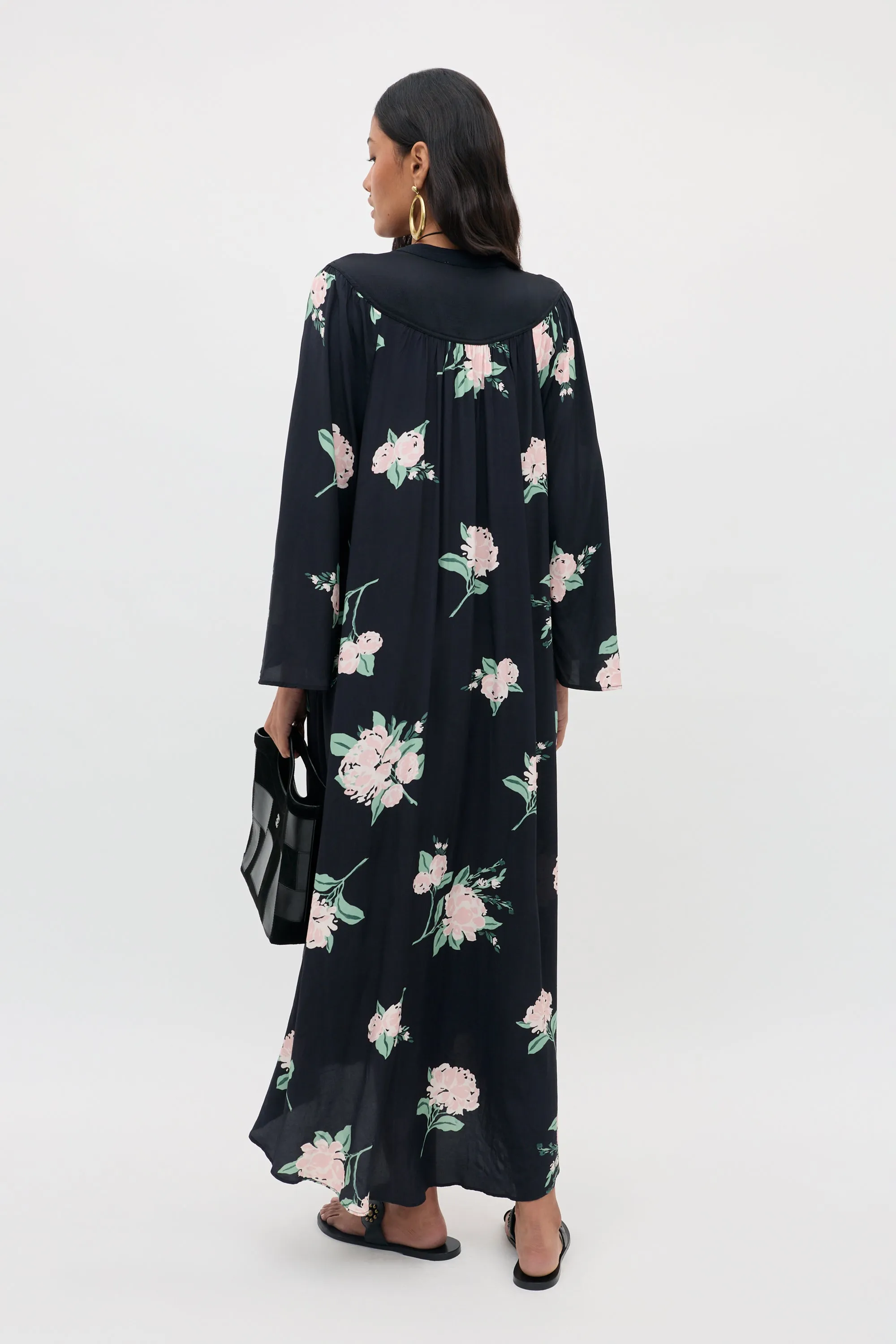 Lucilla - Peonies Scatter Black sold by RIXO product image thumbnail 4