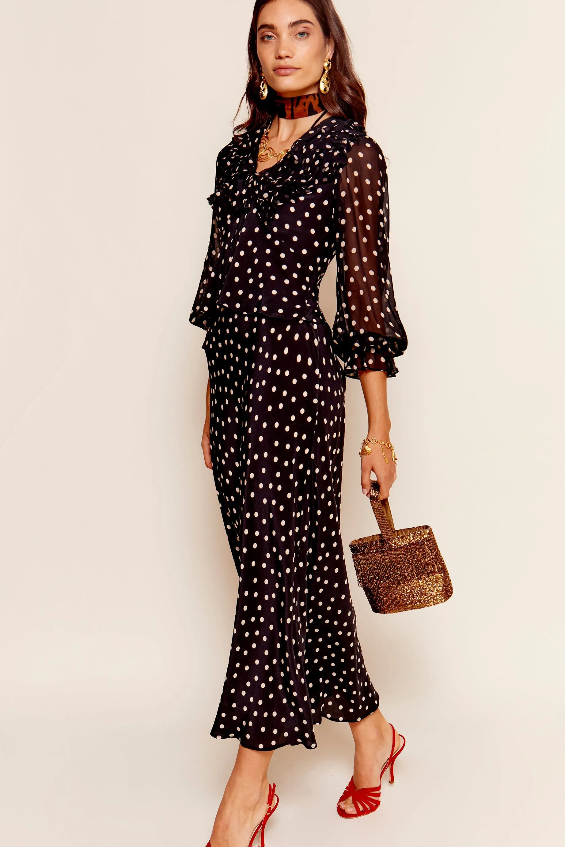 lasca - bohemia spot black sold by RIXO product image thumbnail 2