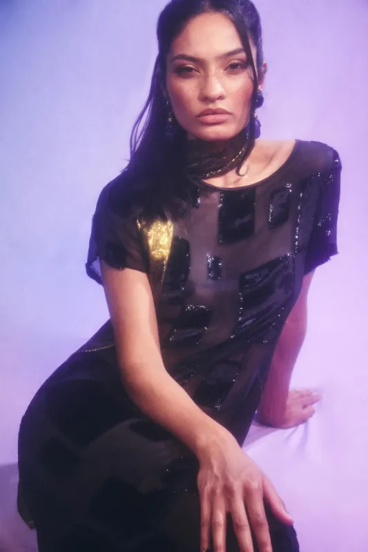 Vintage Dress - Black Square sold by RIXO