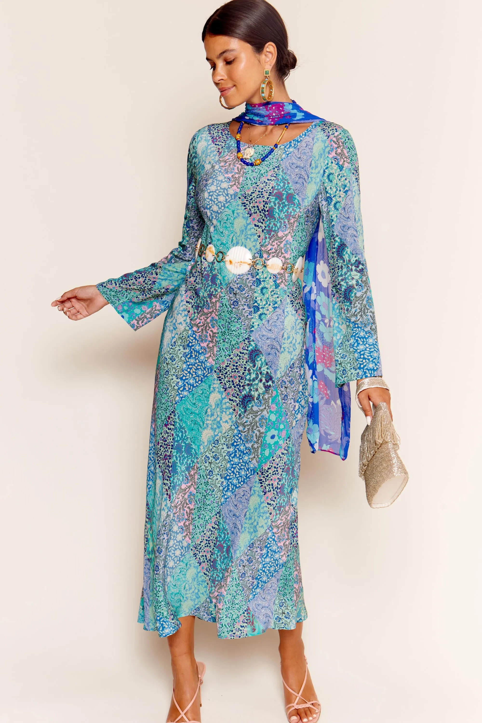 Alondra - Patchwork Blue sold by RIXO product image thumbnail 3