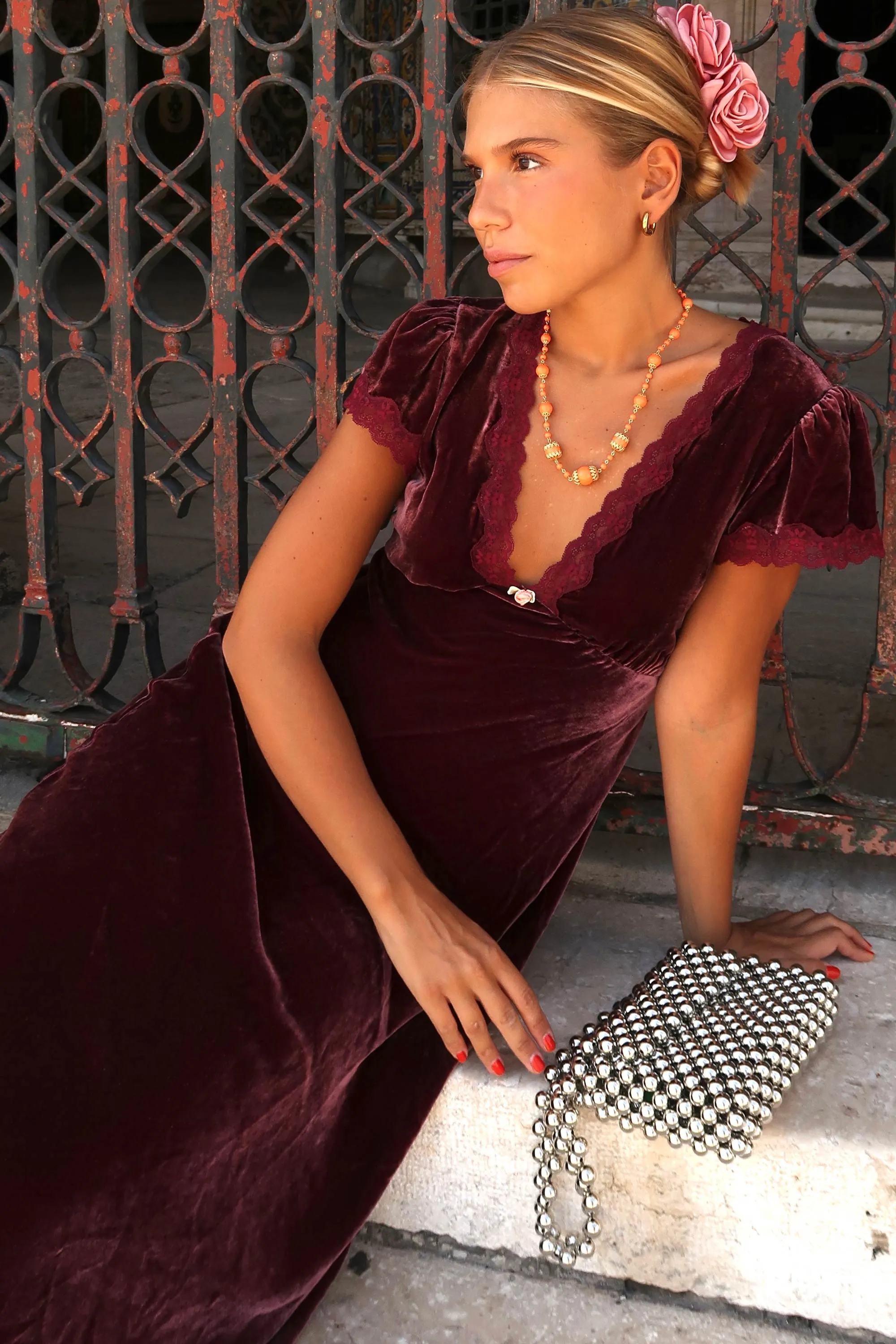 Clarice - Bordeaux sold by RIXO product image thumbnail 5