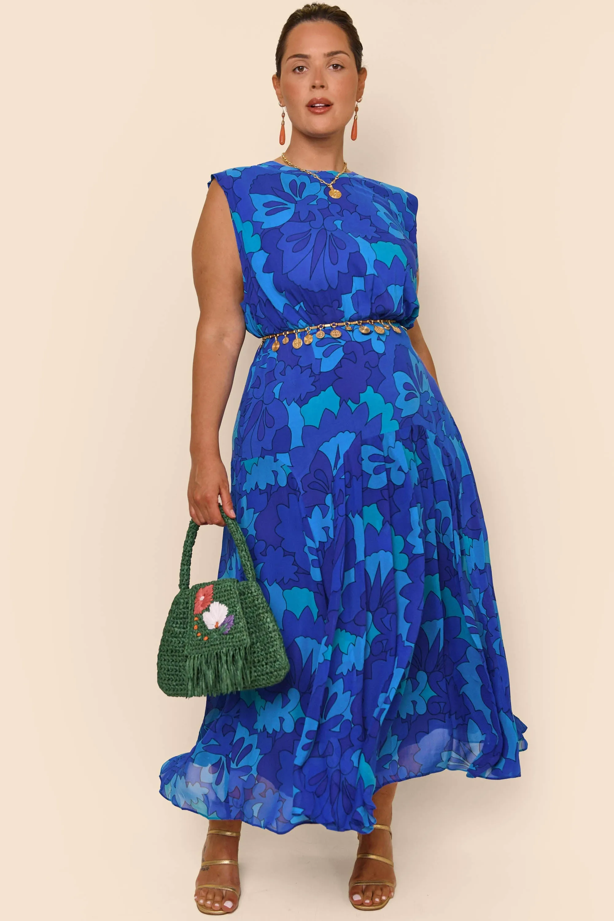 coralie - looking glass blue sold by RIXO product image thumbnail 4