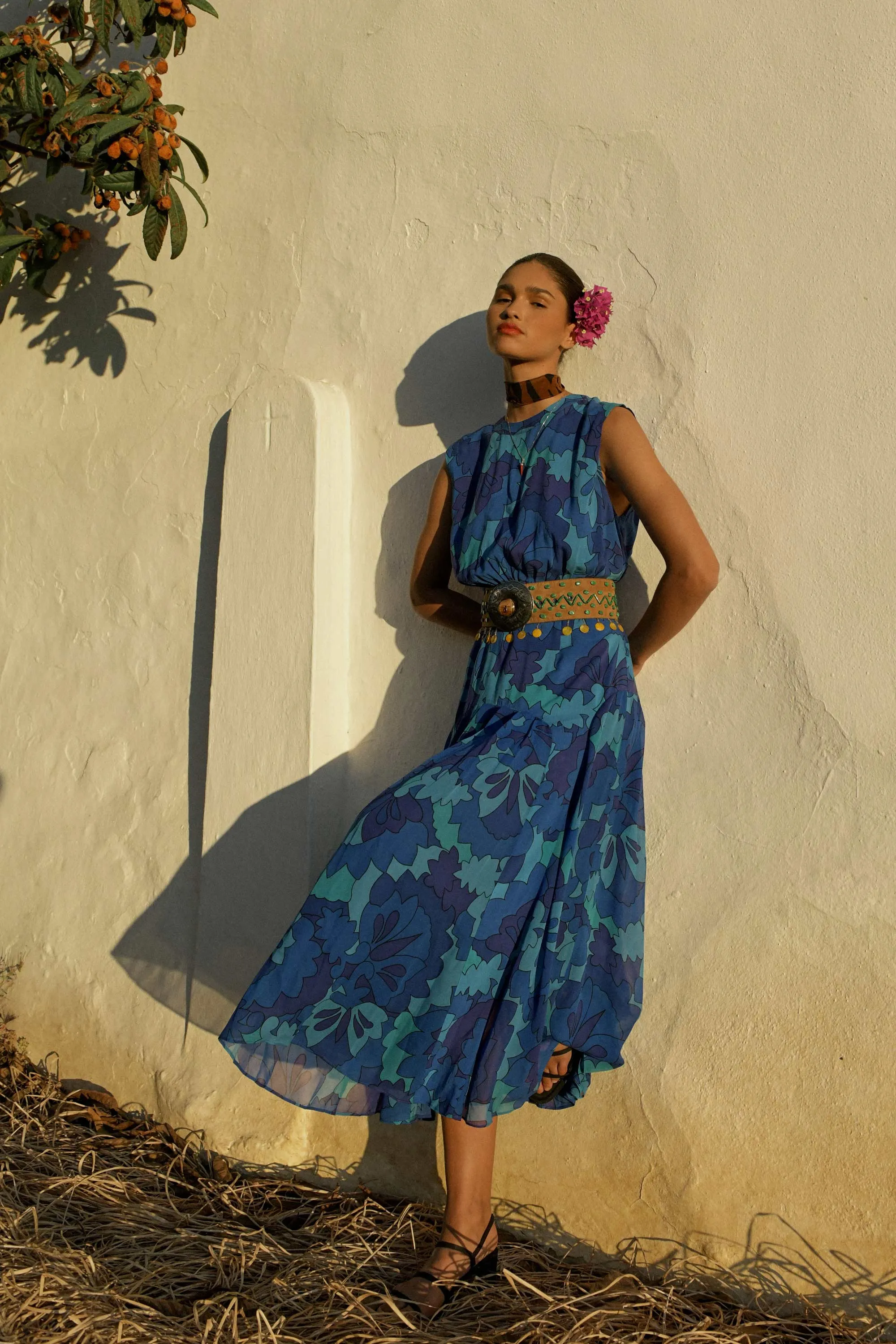 coralie - looking glass blue sold by RIXO product image thumbnail 3