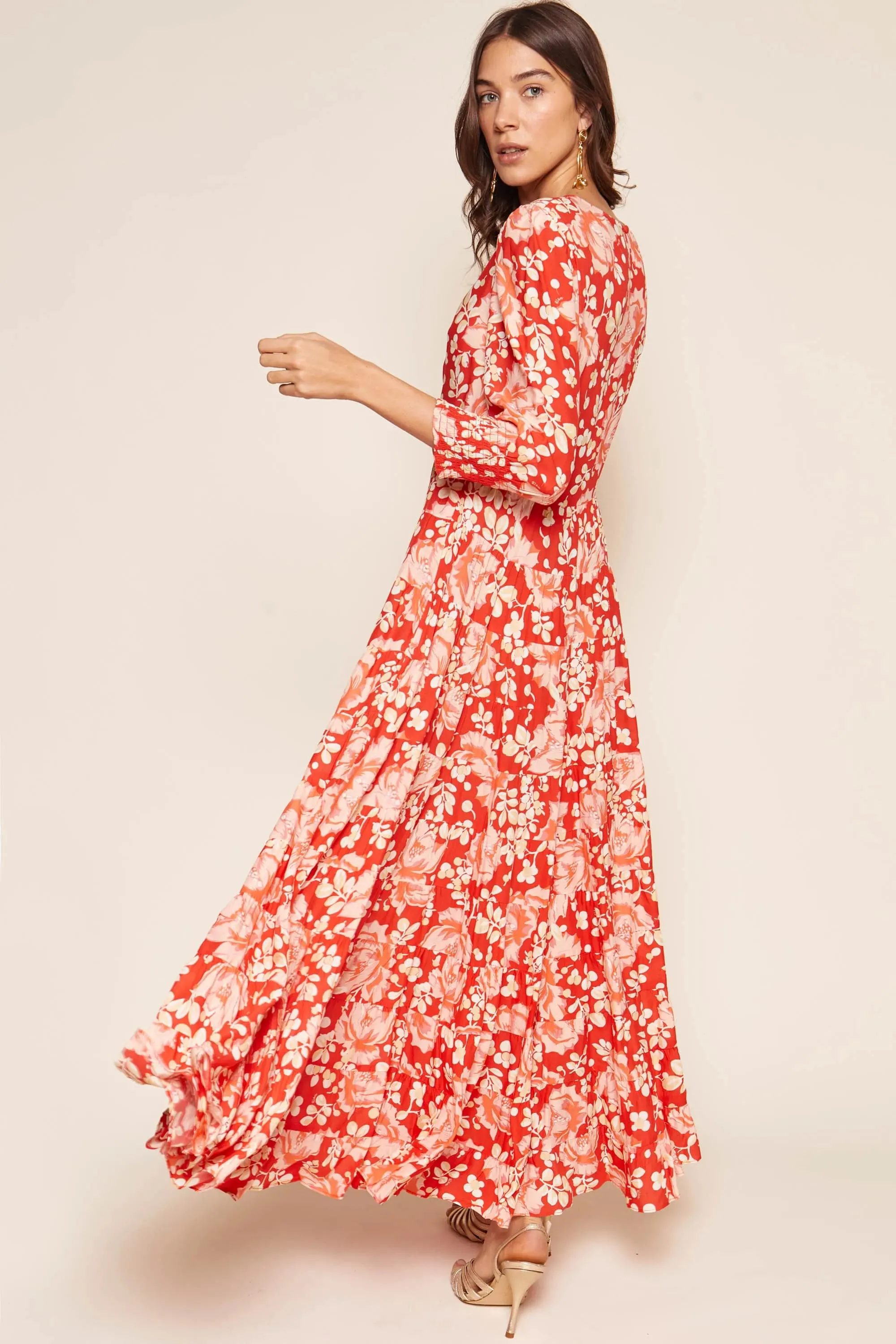 Kristen - Umbrella Floral Coral sold by RIXO product image thumbnail 4
