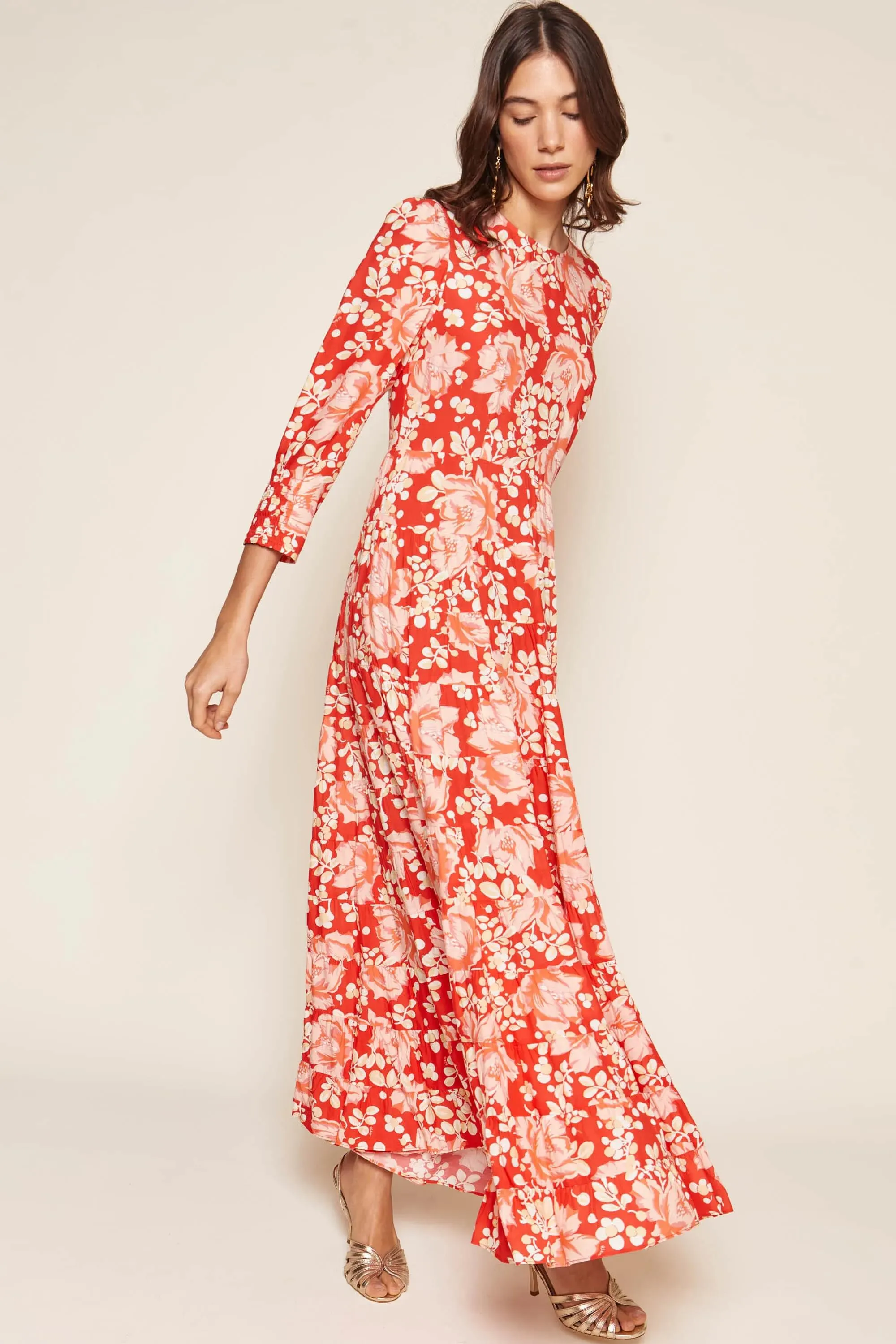 Kristen - Umbrella Floral Coral sold by RIXO product image thumbnail 2