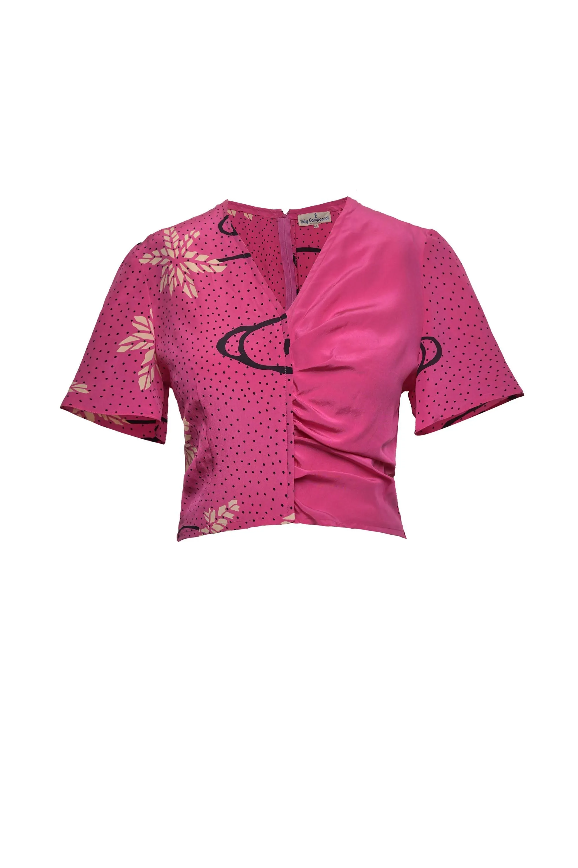 Vintage - Pink Printed Top sold by RIXO