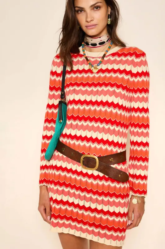 mylene - retro chevron red sold by RIXO