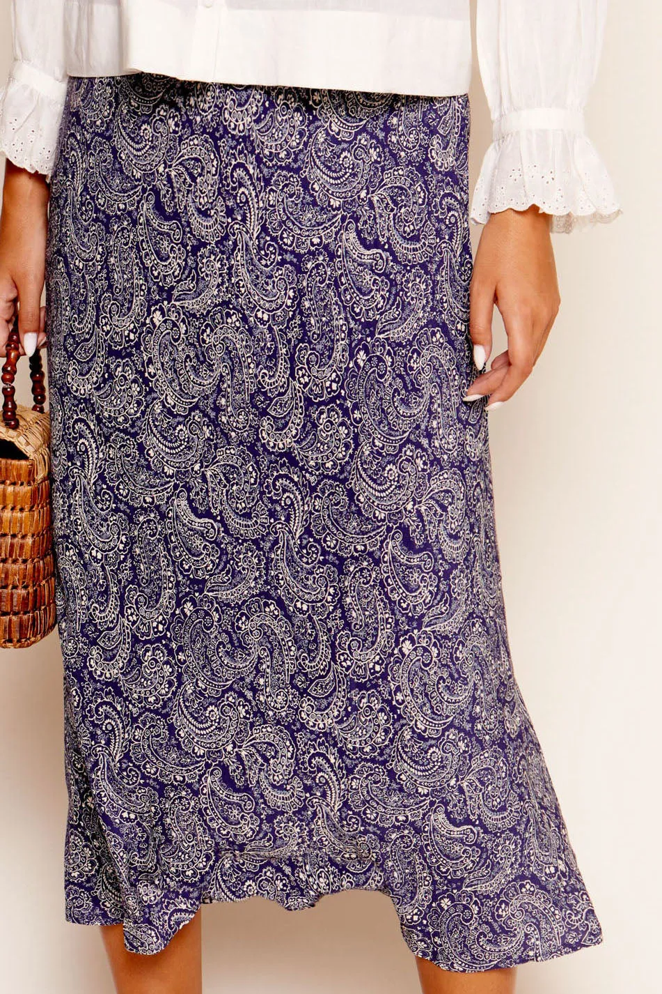 Ardith - Sienna Paisley Blue sold by RIXO