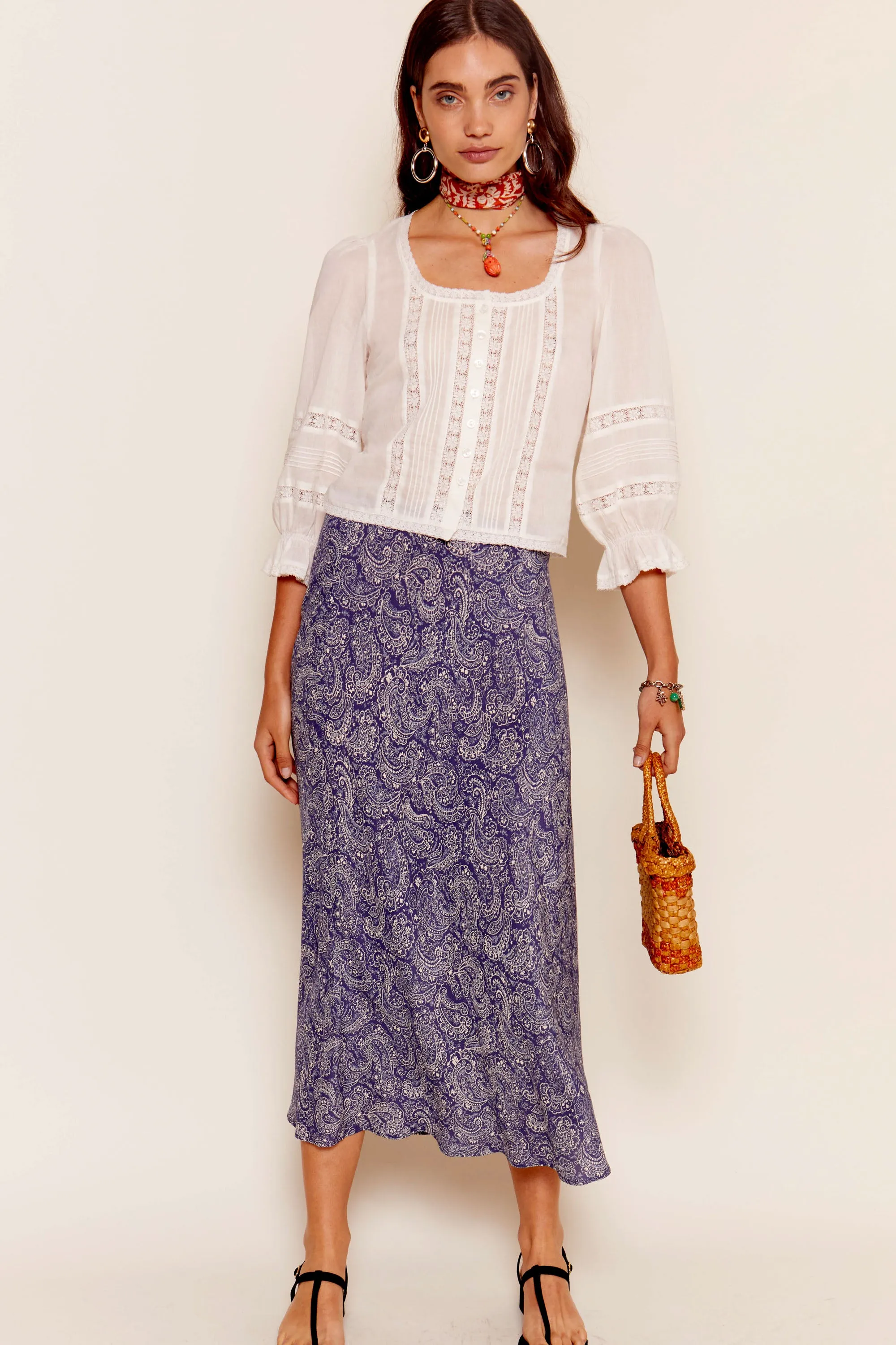 Ardith - Sienna Paisley Blue sold by RIXO product image thumbnail 4