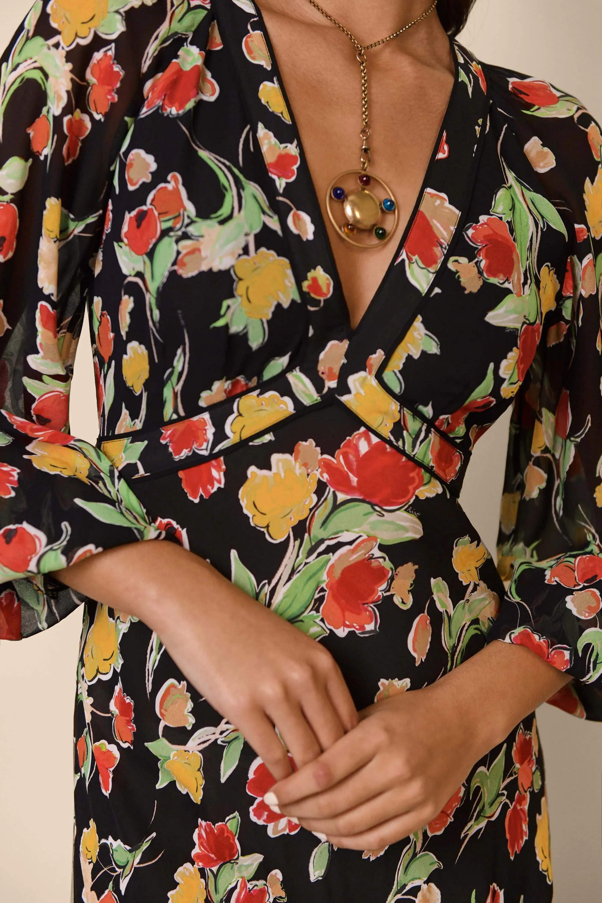 Ayla - Floral Black sold by RIXO product image thumbnail 3