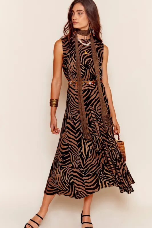 Coralie - Tiger Patchwork Black sold by RIXO