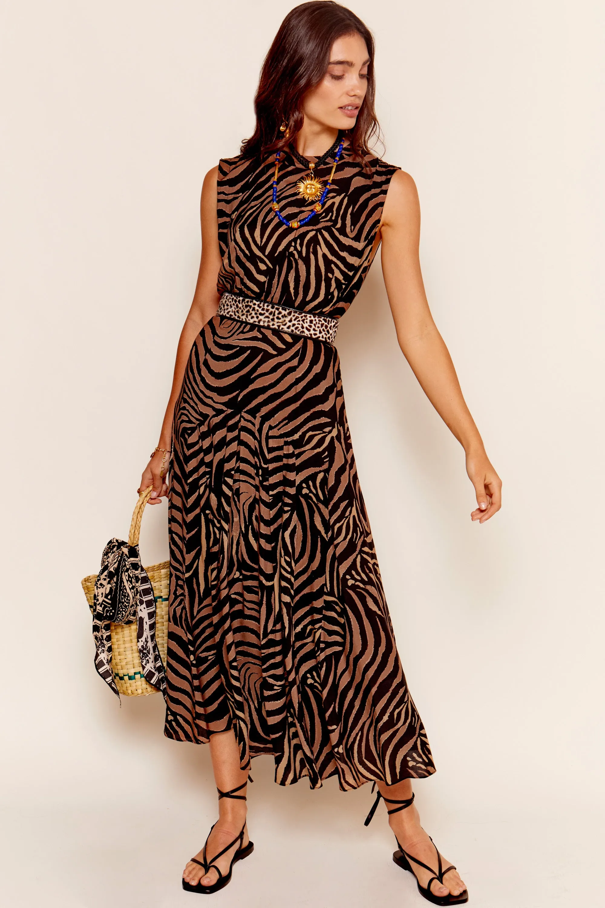 Coralie - Tiger Patchwork Black sold by RIXO product image thumbnail 5