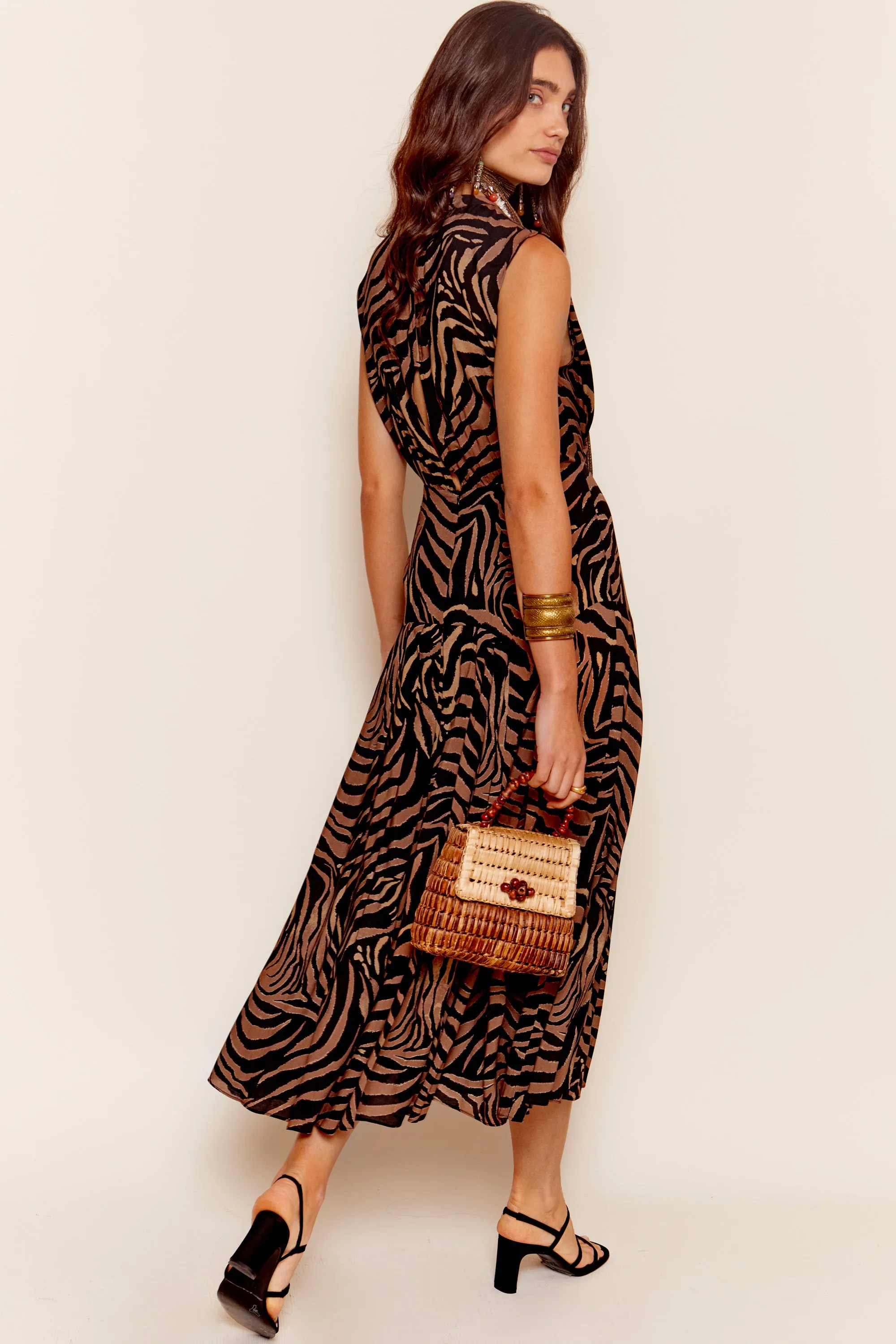 Coralie - Tiger Patchwork Black sold by RIXO product image thumbnail 4