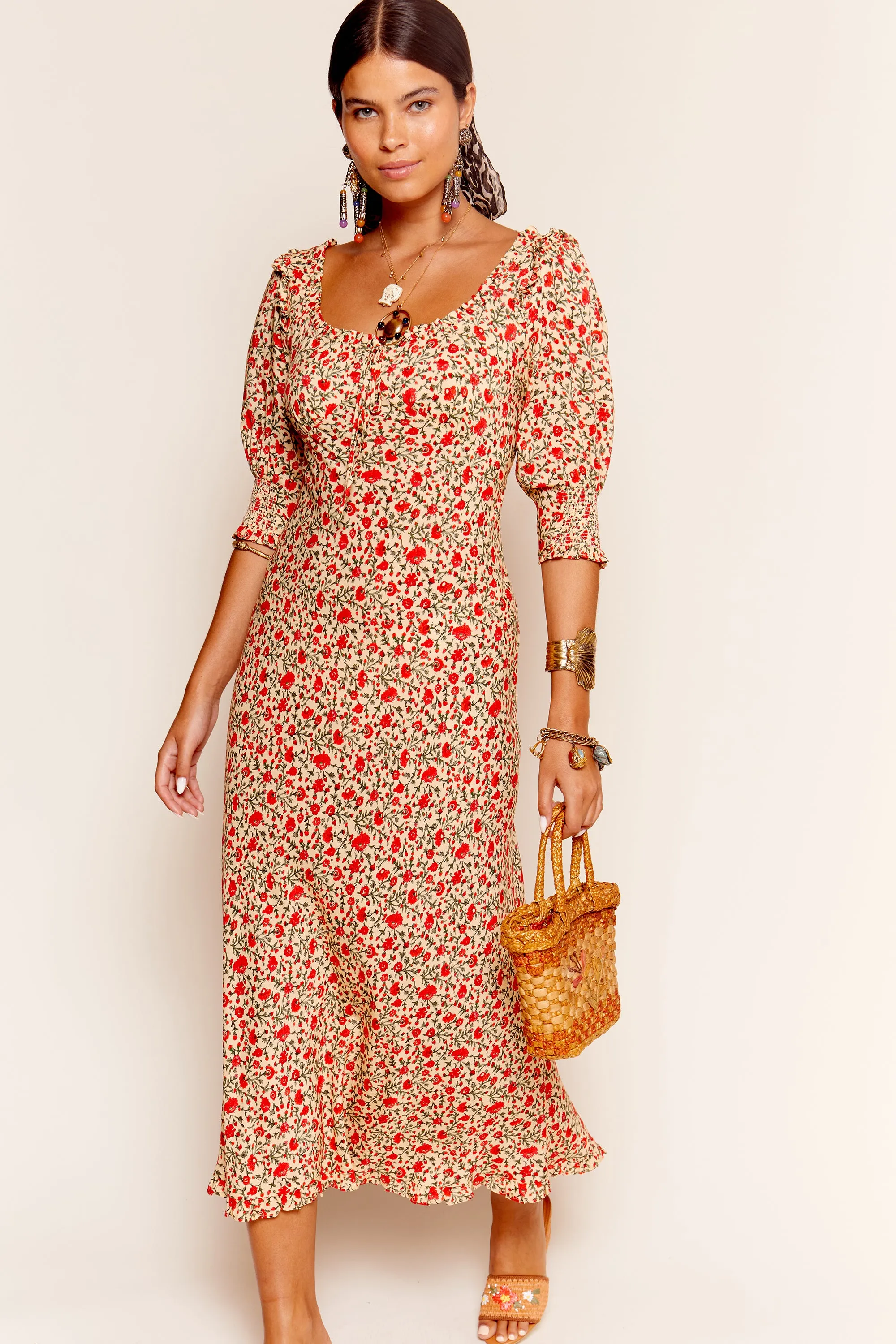 Sathya - Ditsy Trail Cream sold by RIXO