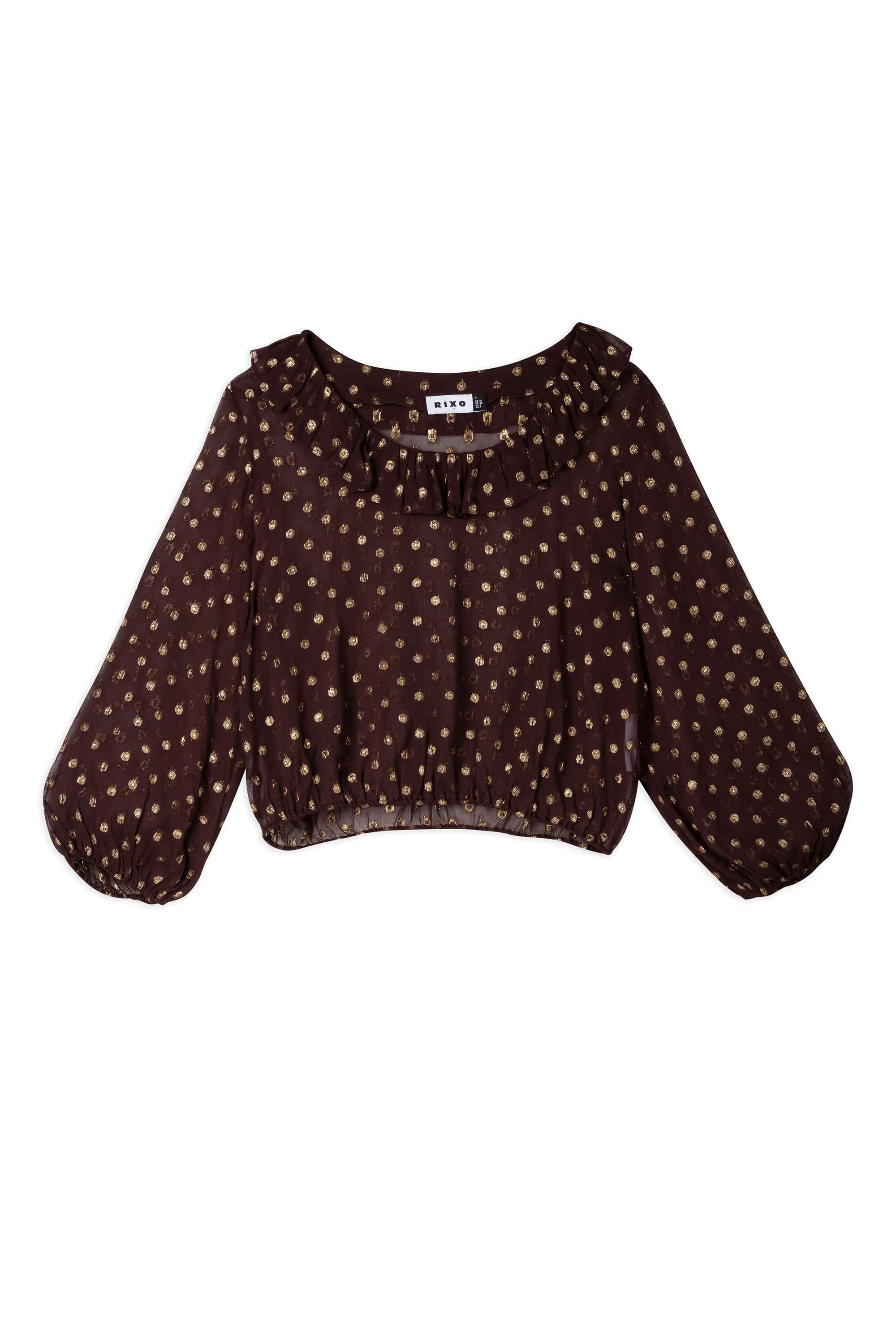 Alora - Chocolate Lurex Spot sold by RIXO product image thumbnail 5