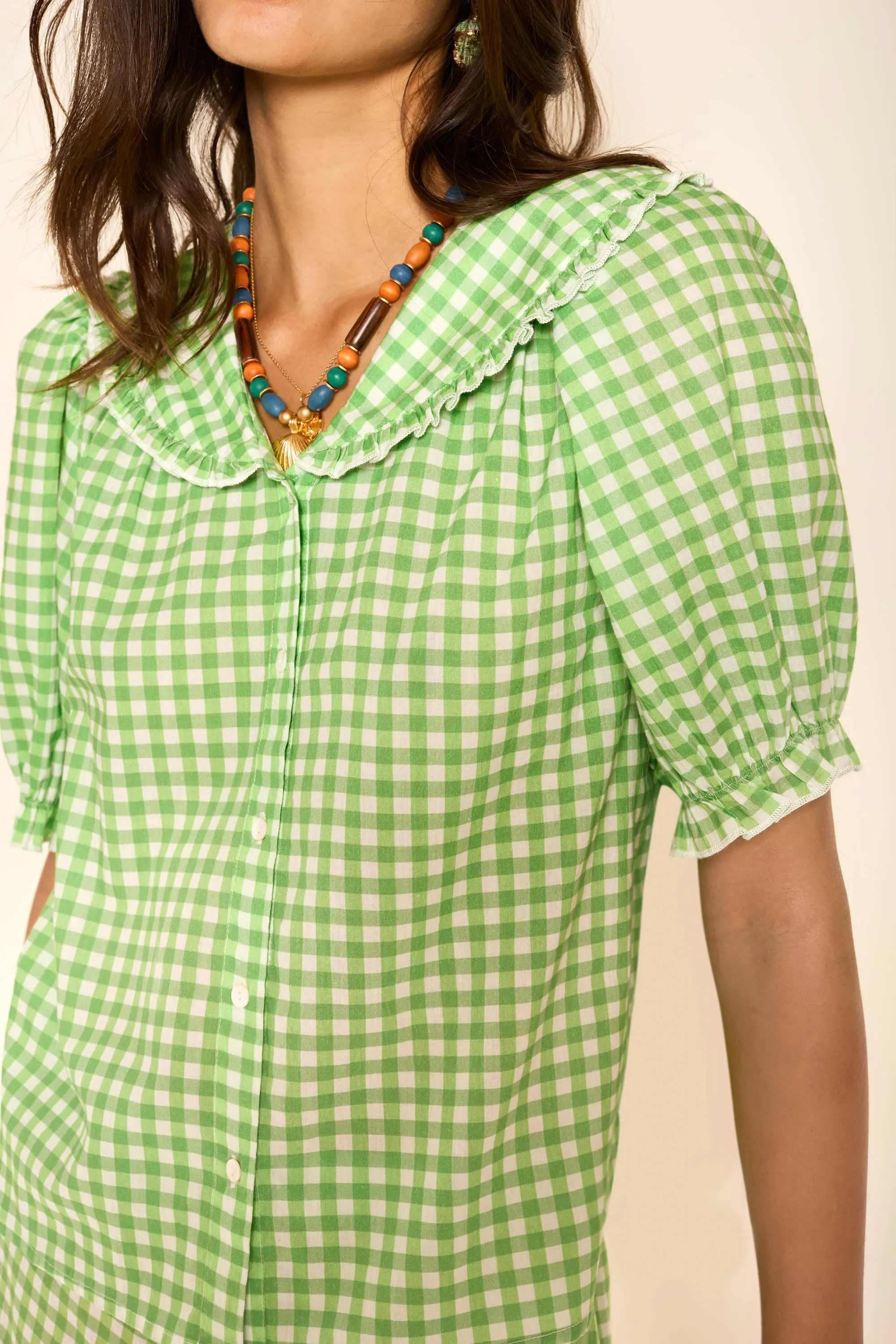 Alva - Mint Gingham sold by RIXO product image thumbnail 4
