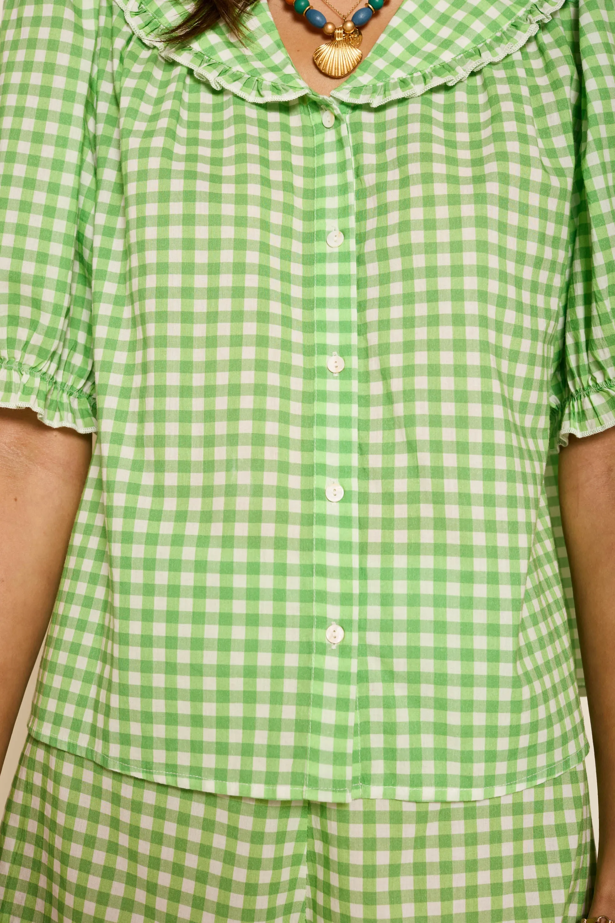 Alva - Mint Gingham sold by RIXO product image thumbnail 3