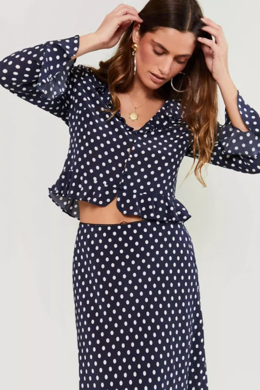 Amaya - Runway Spot Navy sold by RIXO