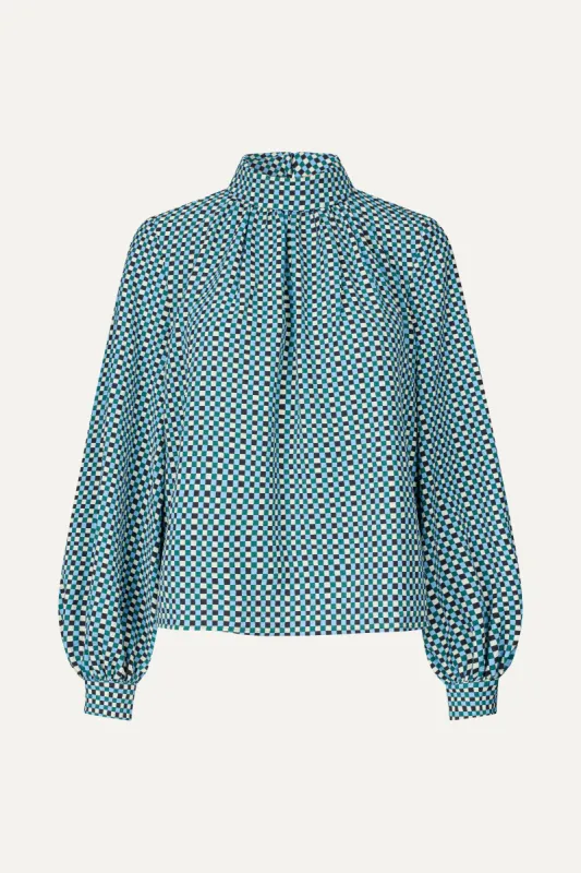 Ashley Blouse - Mini Check made by STINE GOYA