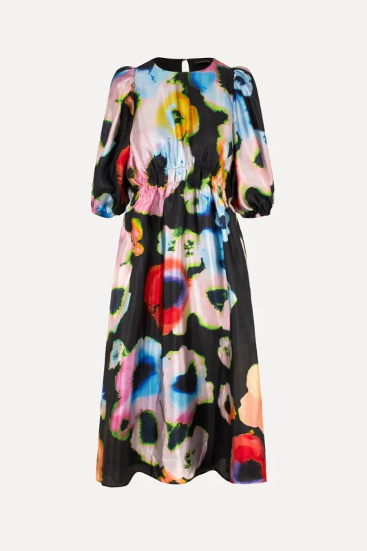 Elizabeth Dress - Tie Dye Floral Night sold by STINE GOYA