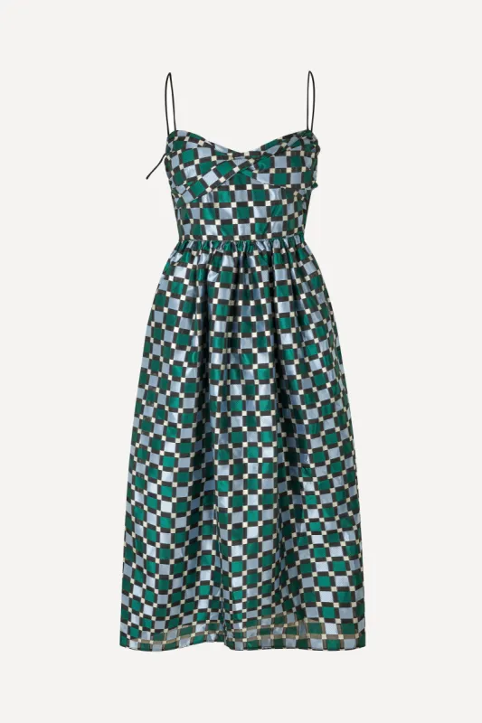 Arya Dress - Mesh Check sold by STINE GOYA