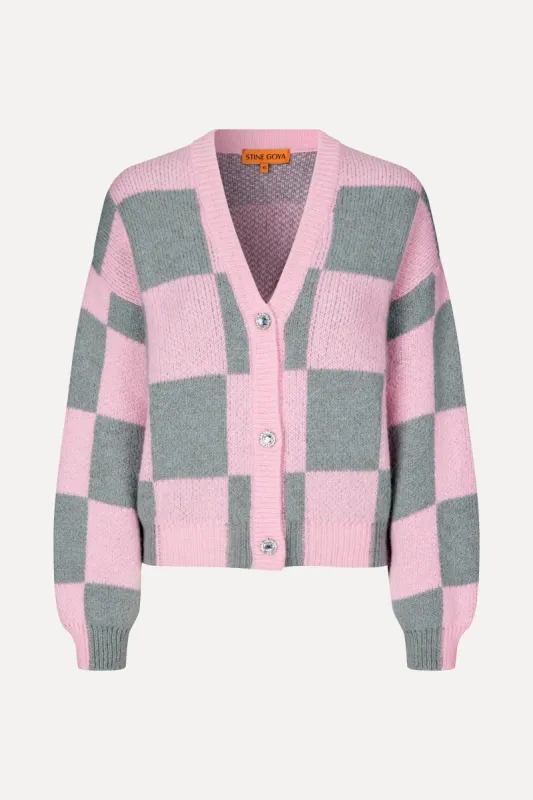 SGAmara Cardigan - Pastel Dusk Check sold by STINE GOYA