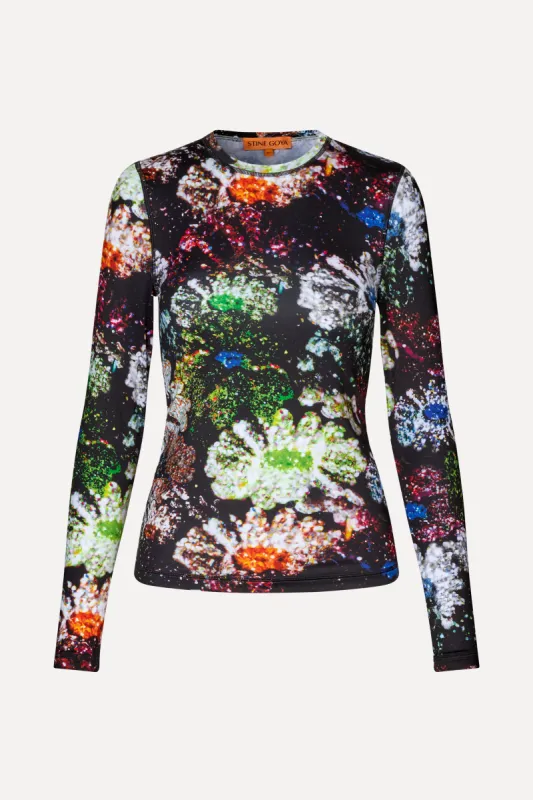 Juno Blouse - Glitter Bloom sold by STINE GOYA