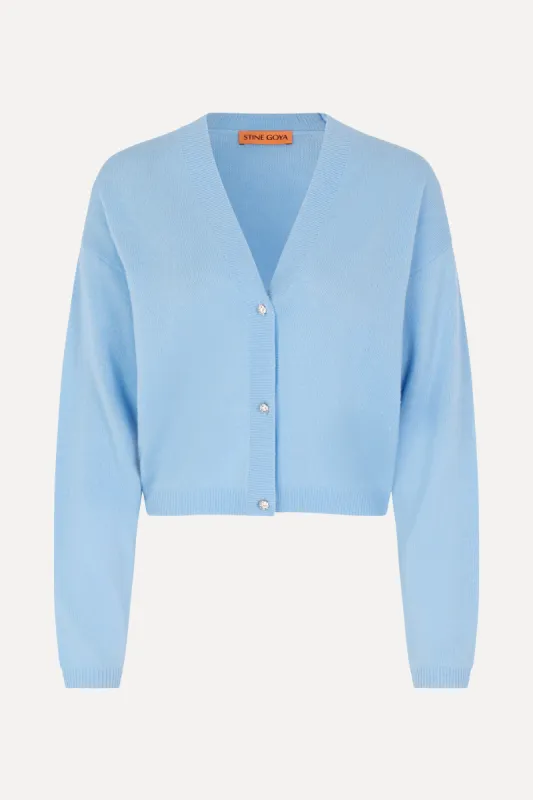 Emmaly Cardigan - Blue sold by STINE GOYA
