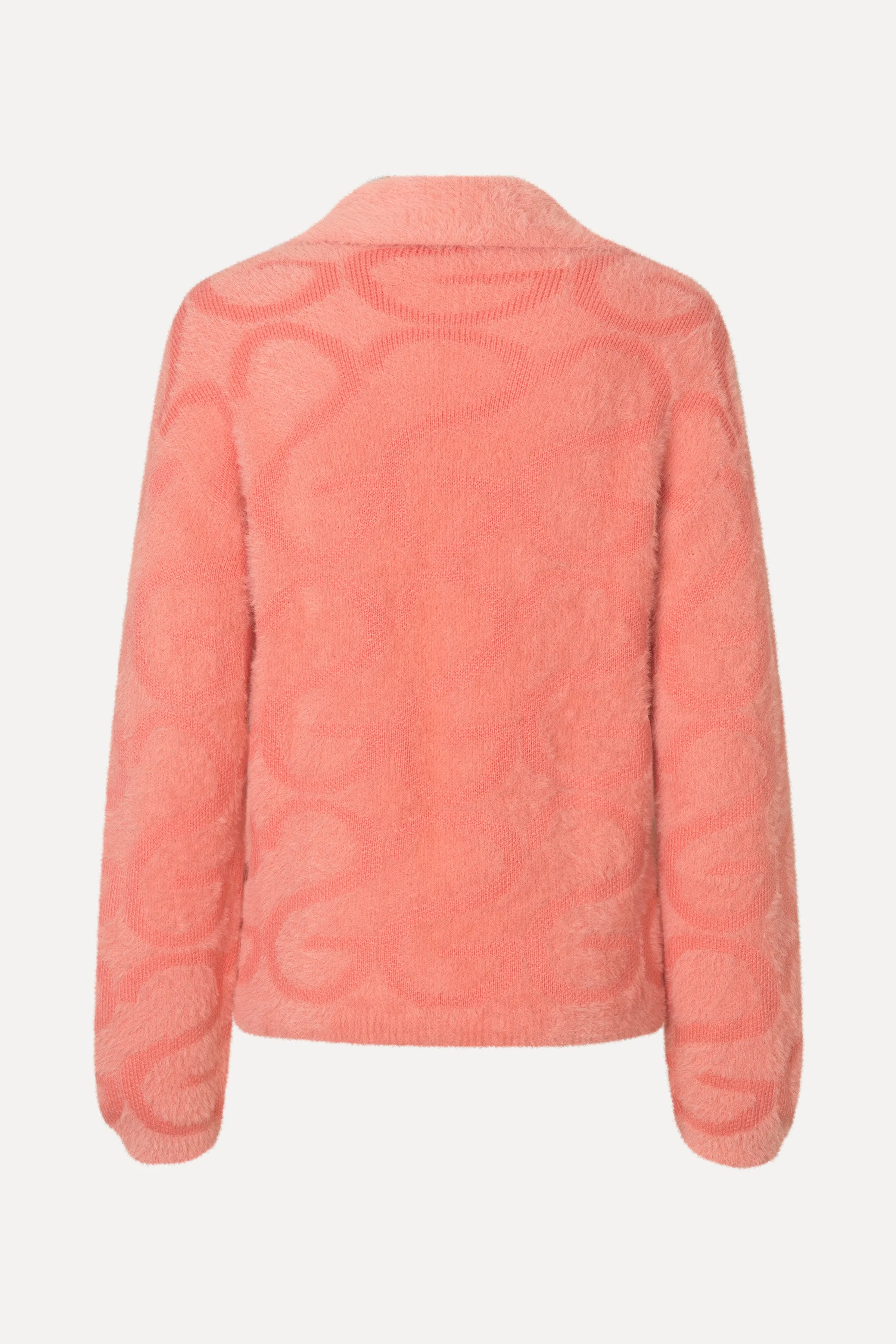 Long Sleeve Cropped Cardigan - SG Monogram Pink sold by STINE GOYA product image thumbnail 4
