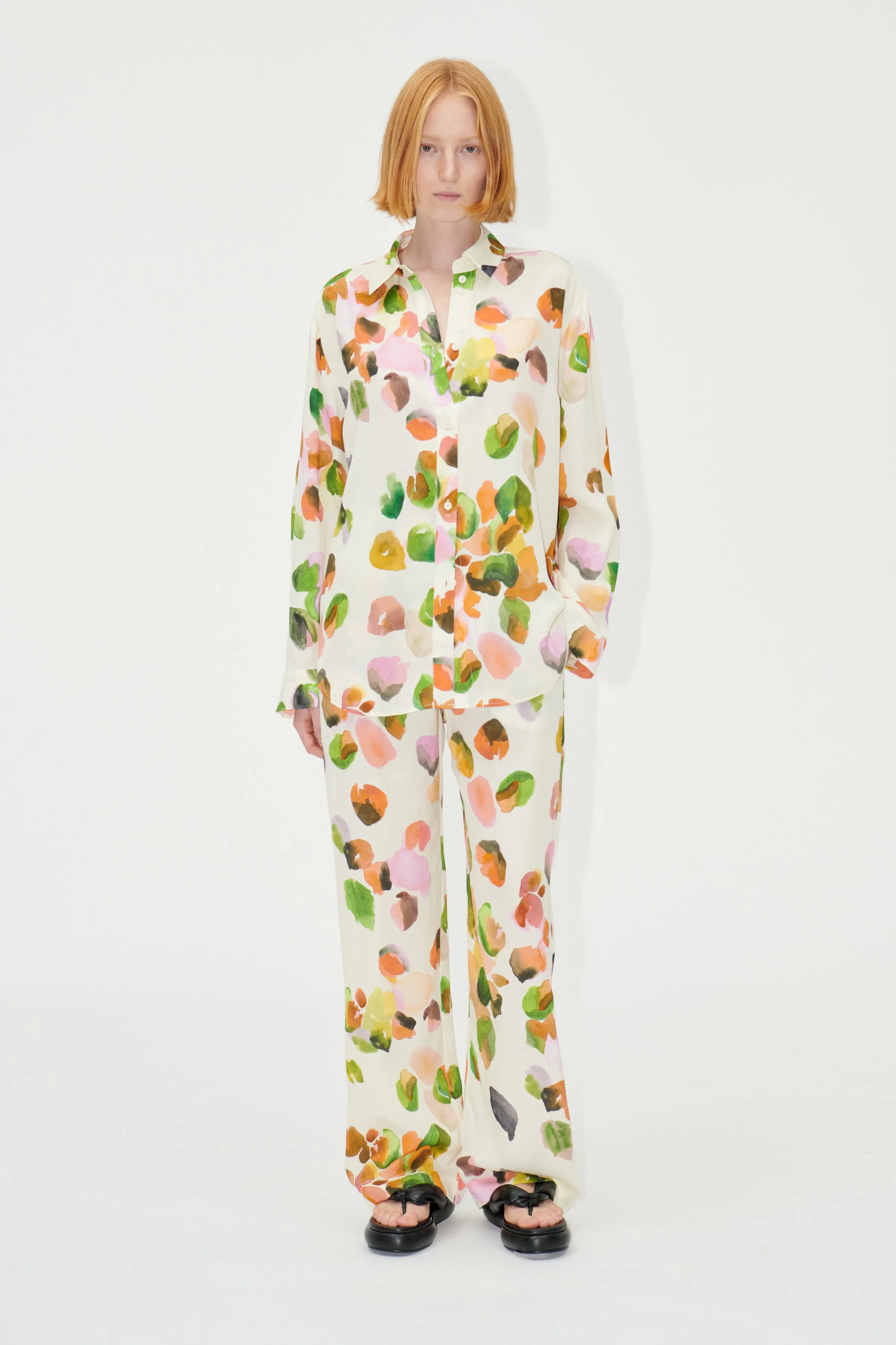 SGFatou Pants - Watercolor Buds sold by STINE GOYA