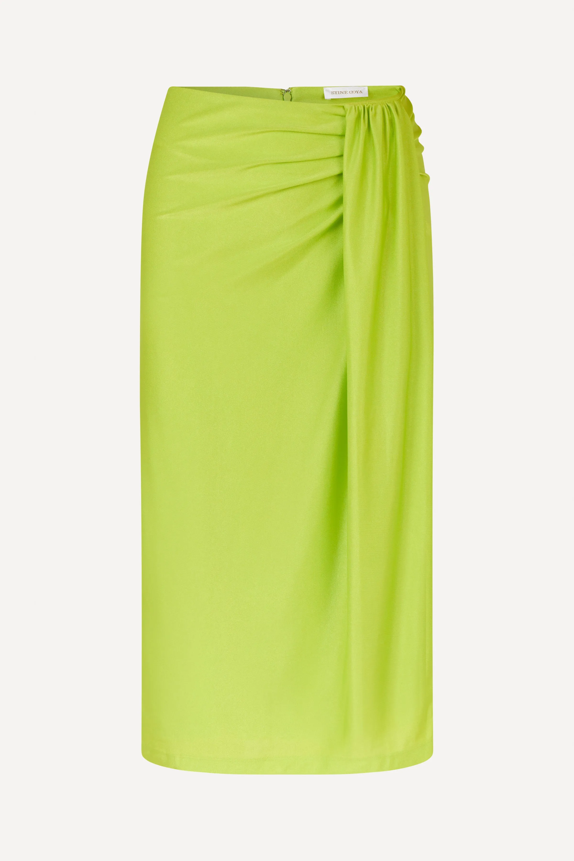 Sif Skirt - Acid Lime sold by STINE GOYA
