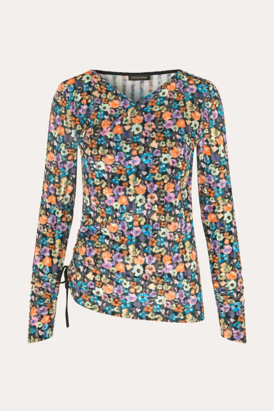 Line Blouse - Flower Euphoria sold by STINE GOYA