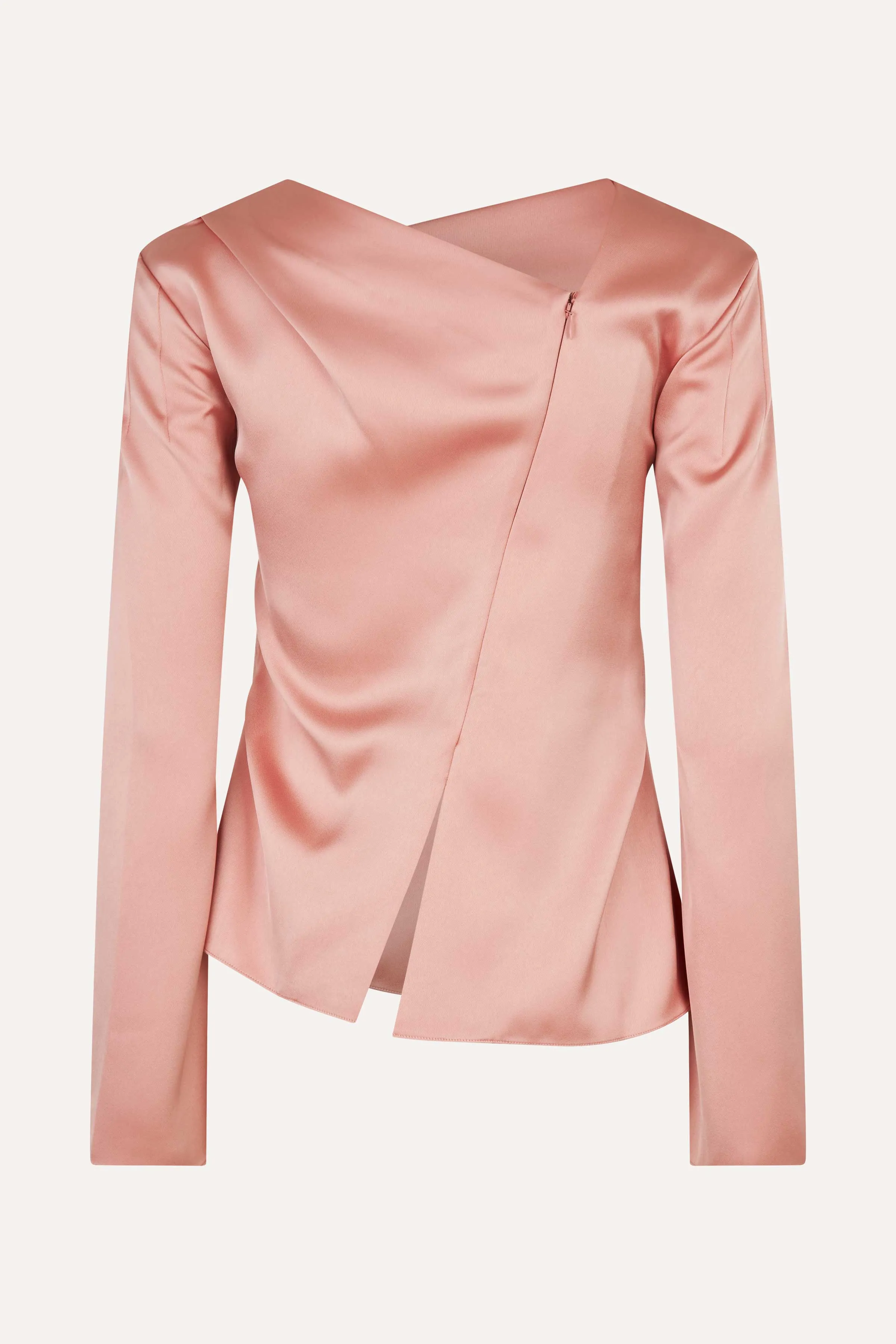 Asymmetrical Long Sleeve Top - Rose Tan sold by STINE GOYA product image thumbnail 4