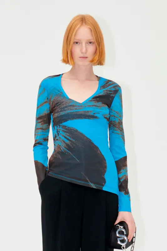 SGFlorian Blouse - Brown Brush Stroke Poppy made by STINE GOYA