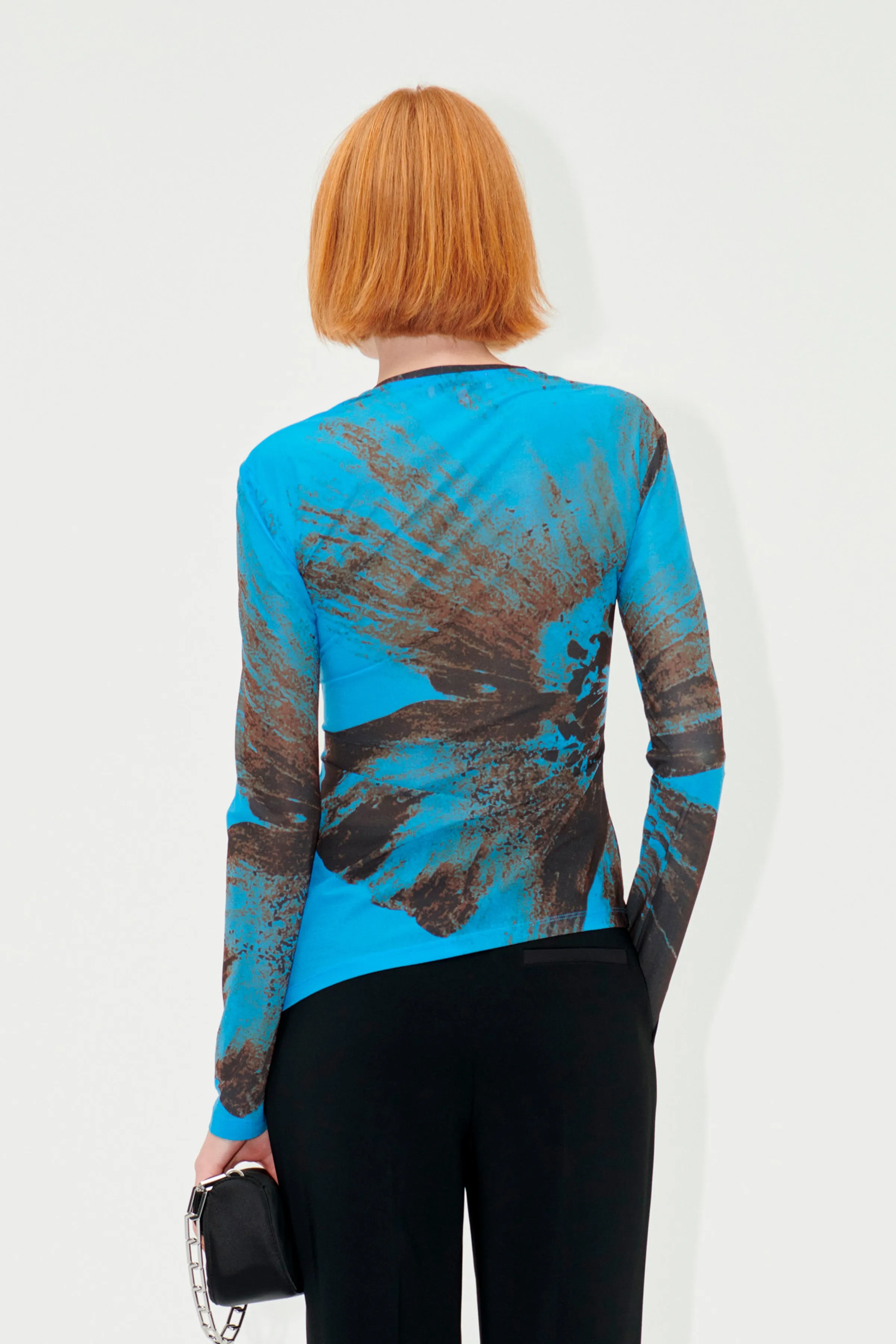 SGFlorian Blouse - Brown Brush Stroke Poppy sold by STINE GOYA product image thumbnail 2