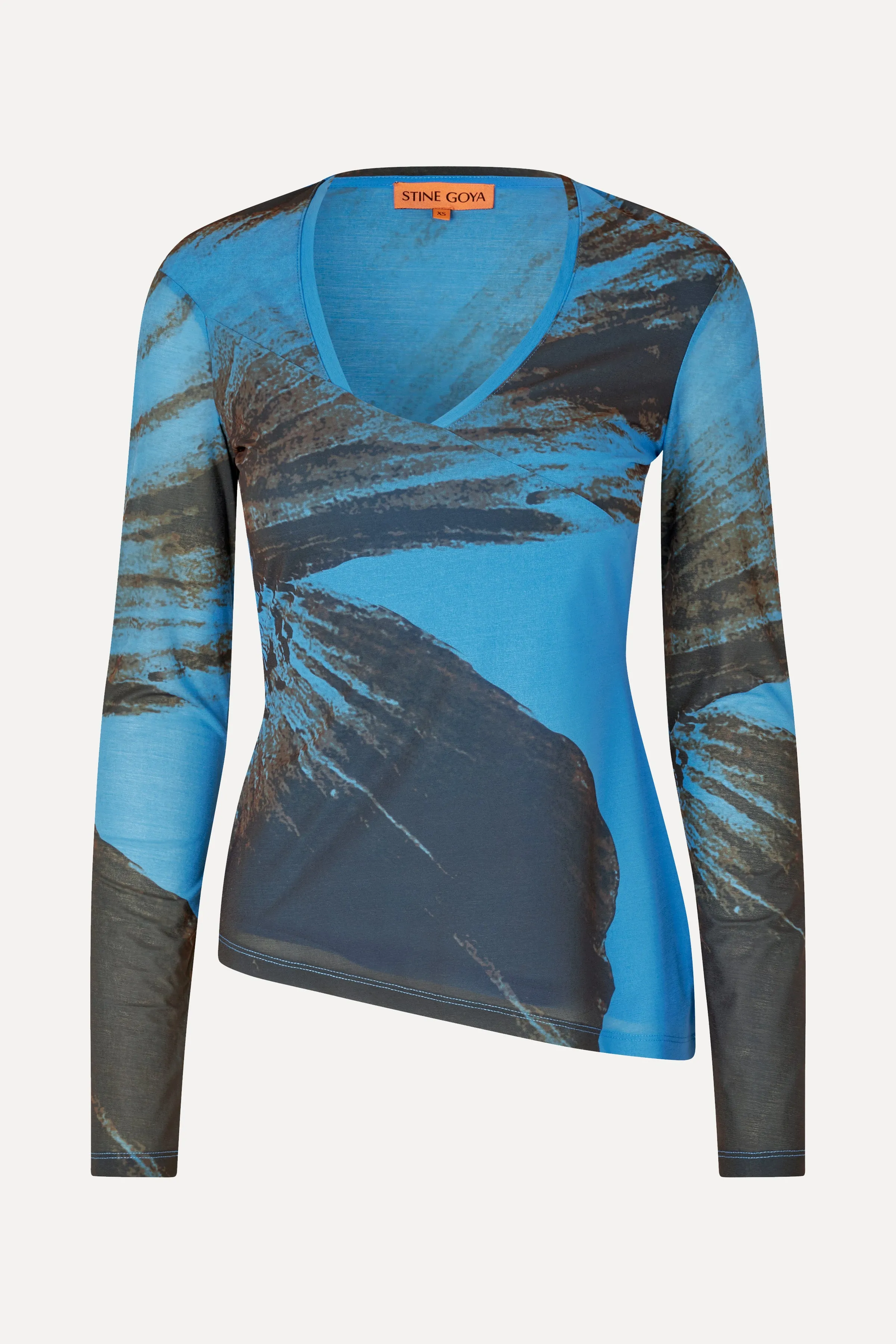 SGFlorian Blouse - Brown Brush Stroke Poppy sold by STINE GOYA product image thumbnail 3