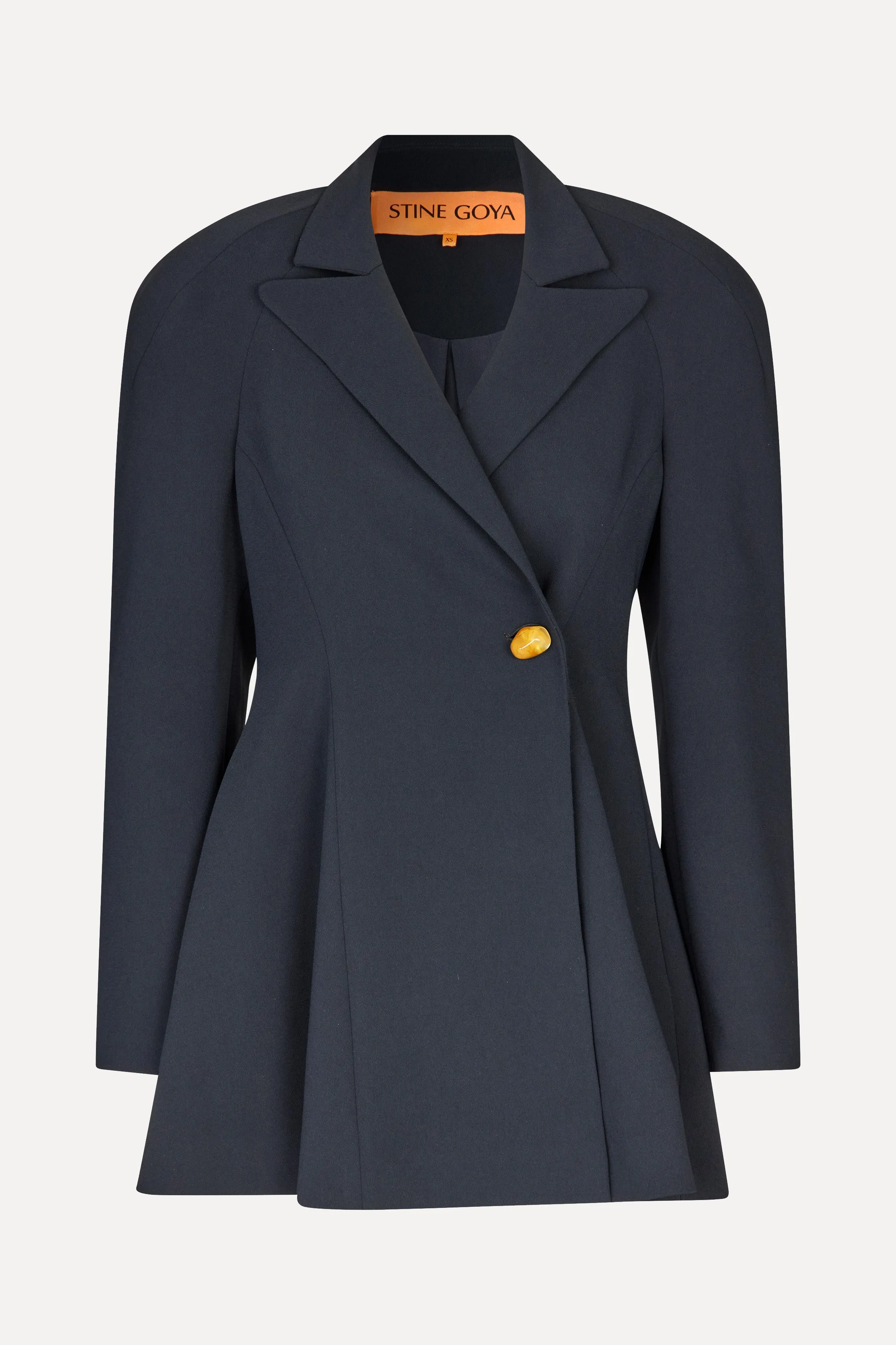 Voluminous Mini Coat Dress - Black sold by STINE GOYA product image thumbnail 3