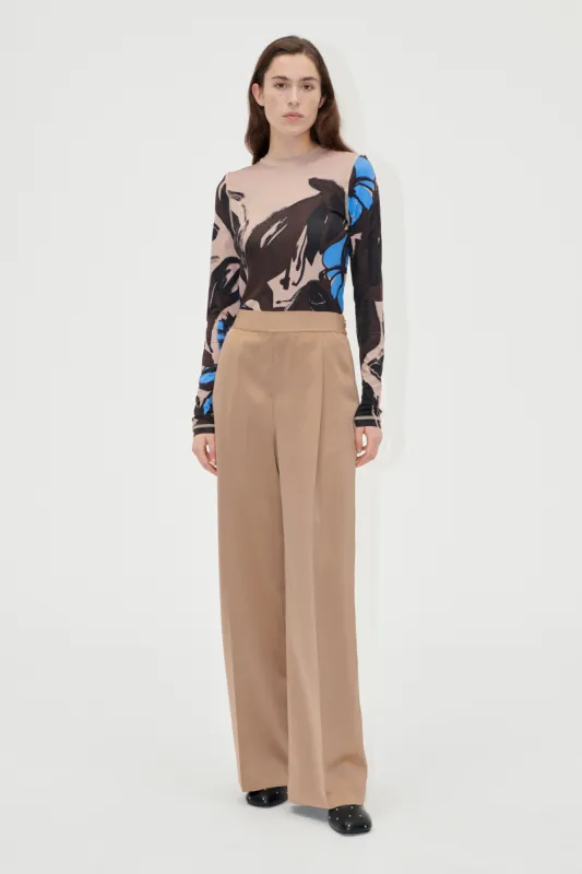 Wide Leg Long Pants - Tiger's Eye sold by STINE GOYA