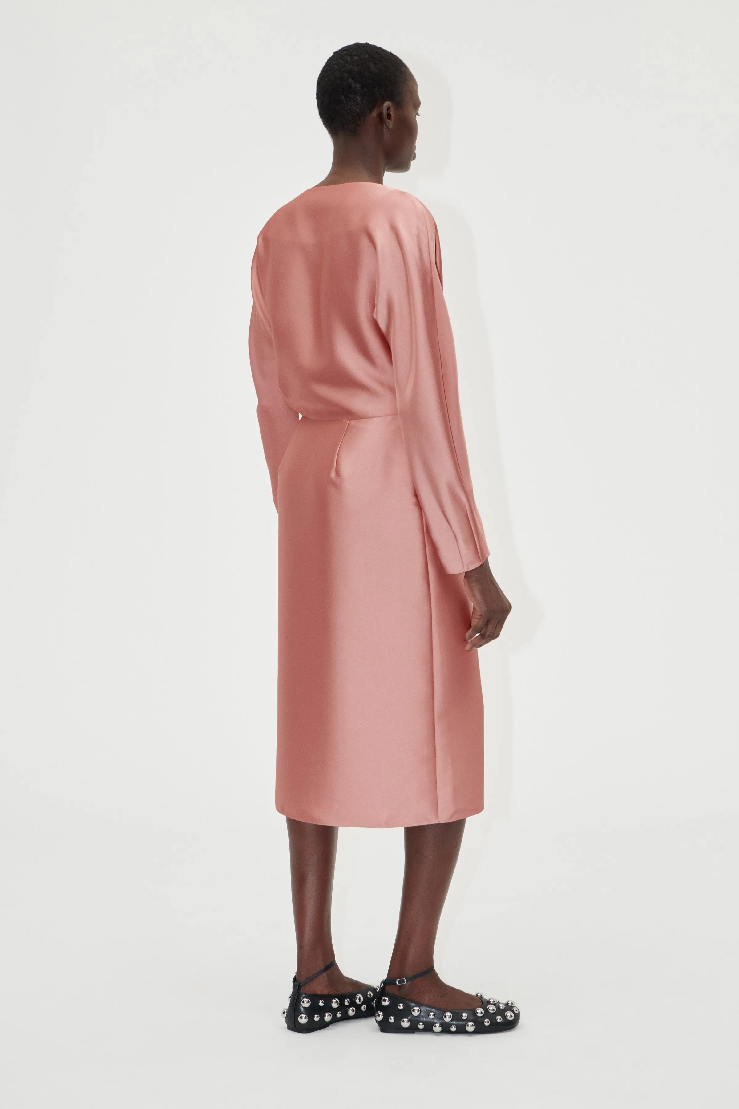 Long Sleeve Midi Dress - Rose Tan sold by STINE GOYA product image thumbnail 2