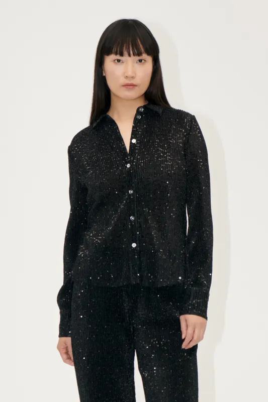 Long Sleeve Buttondown - Black sold by STINE GOYA