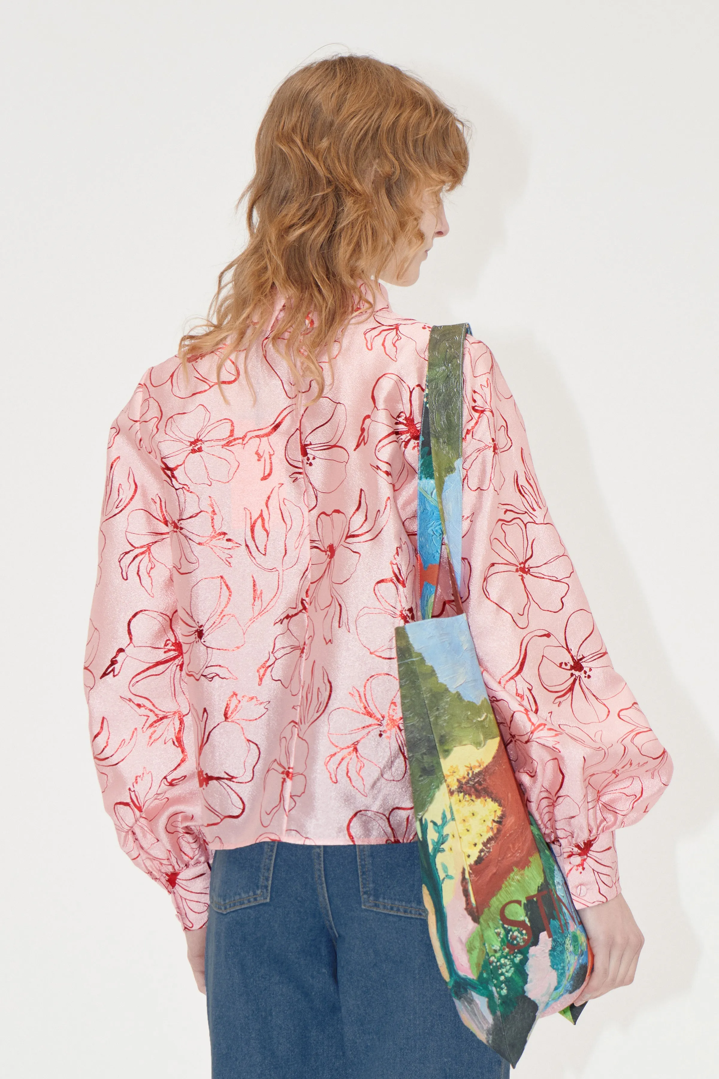 Gathered Long Sleeve Top - Foil Foliage sold by STINE GOYA product image thumbnail 2