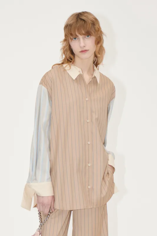 Classic Oversize Shirt - Multi Stripes sold by STINE GOYA