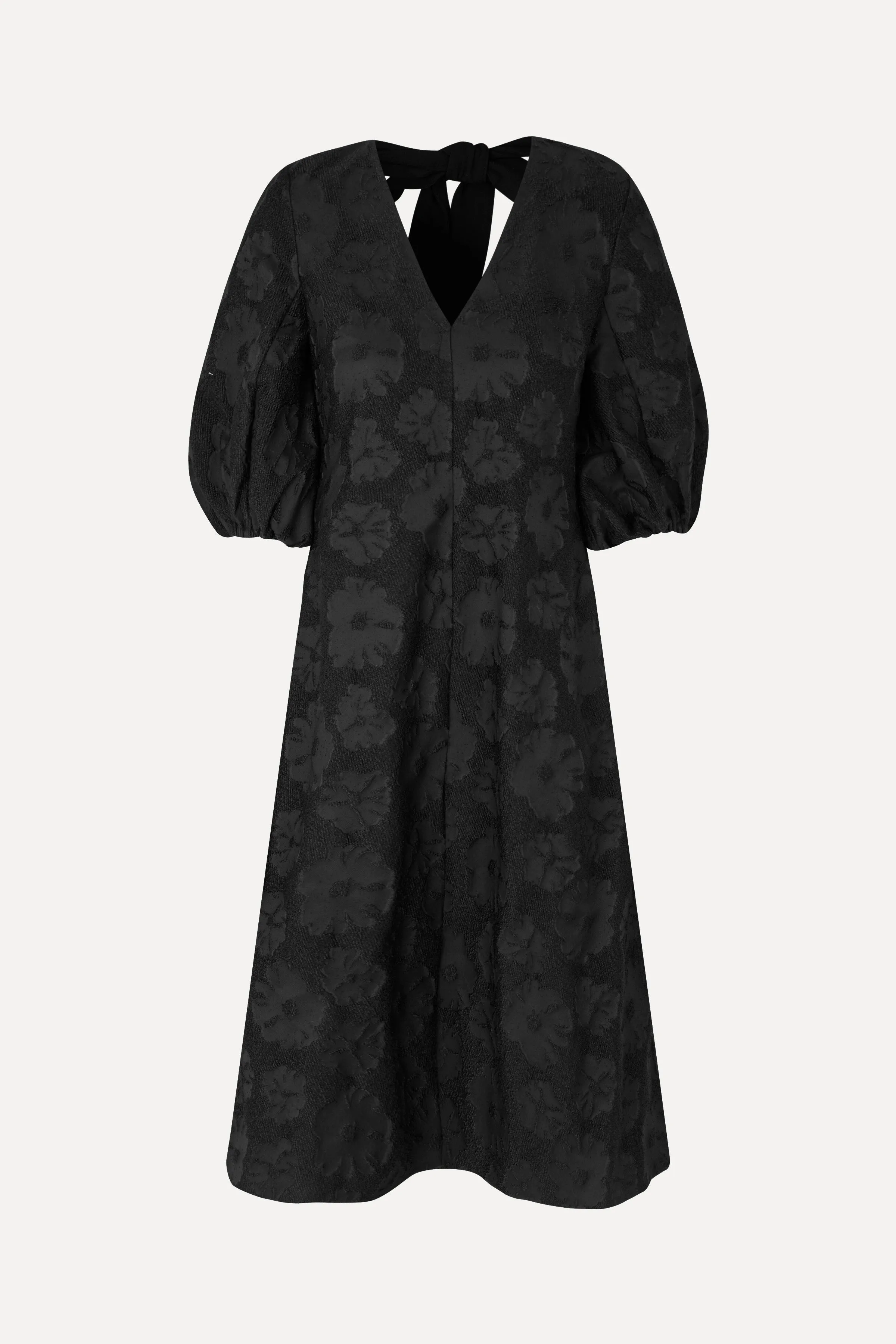 3/4 Volume Sleeves Midi Dress - Anemone Jacquard sold by STINE GOYA product image thumbnail 3