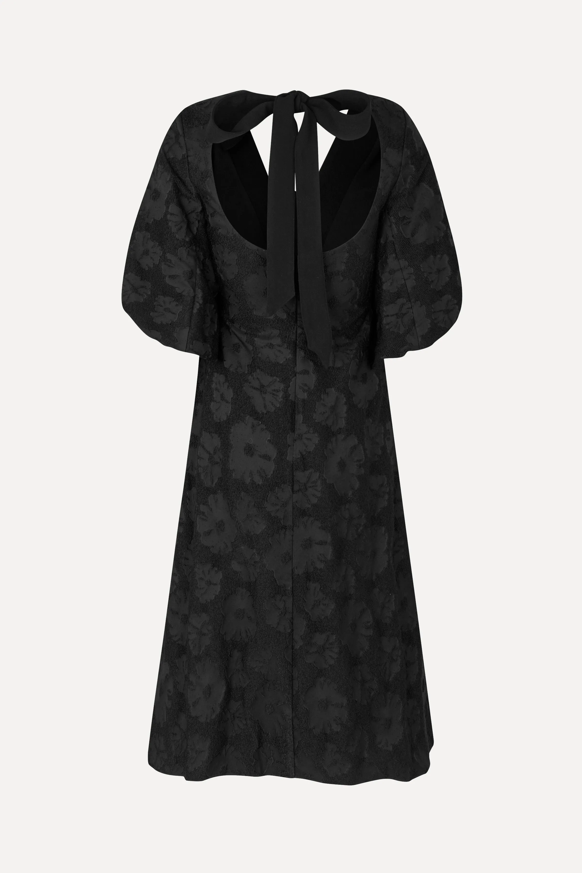 3/4 Volume Sleeves Midi Dress - Anemone Jacquard sold by STINE GOYA product image thumbnail 4