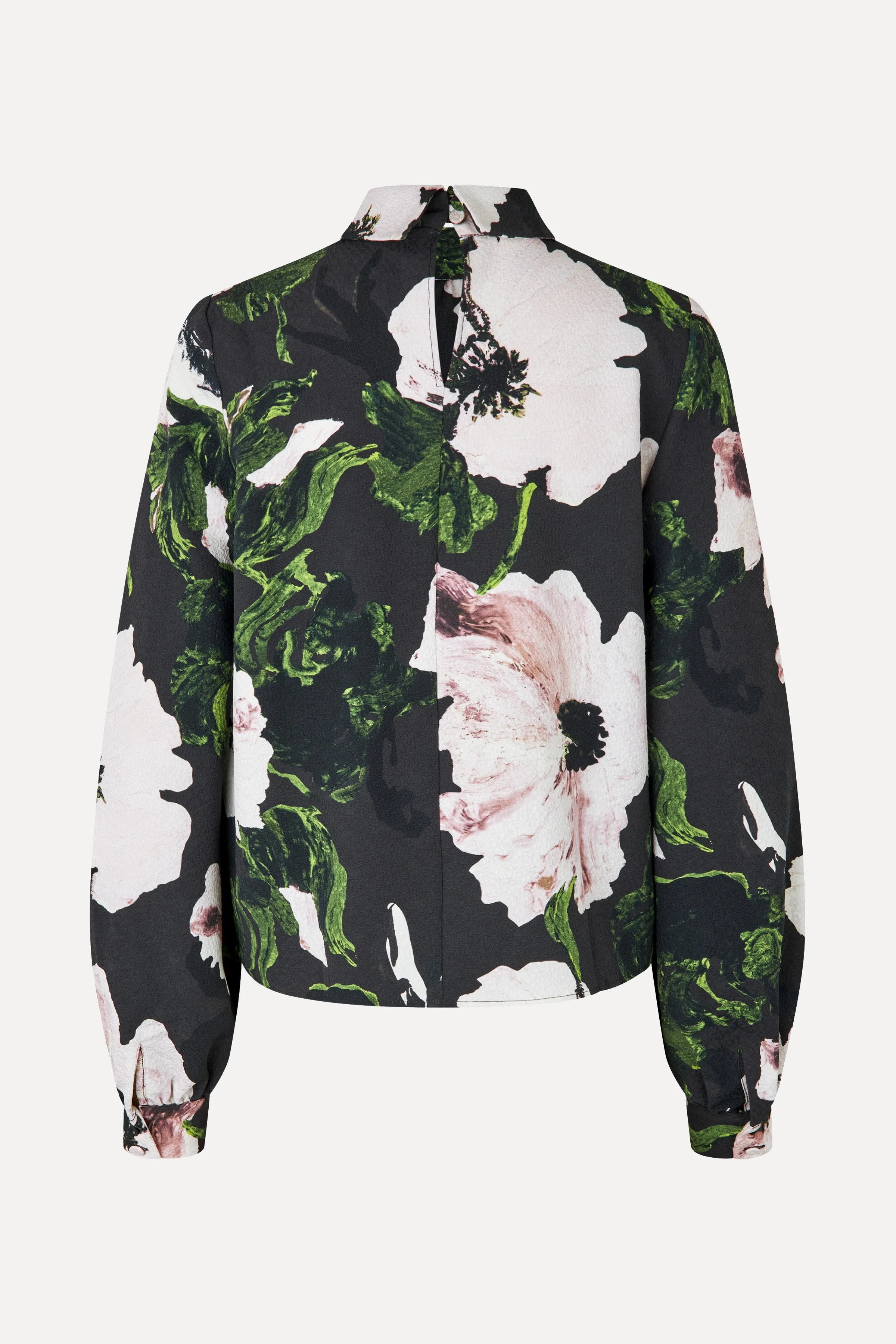 Gathered Long Sleeve Top - Umber Windflower sold by STINE GOYA product image thumbnail 4