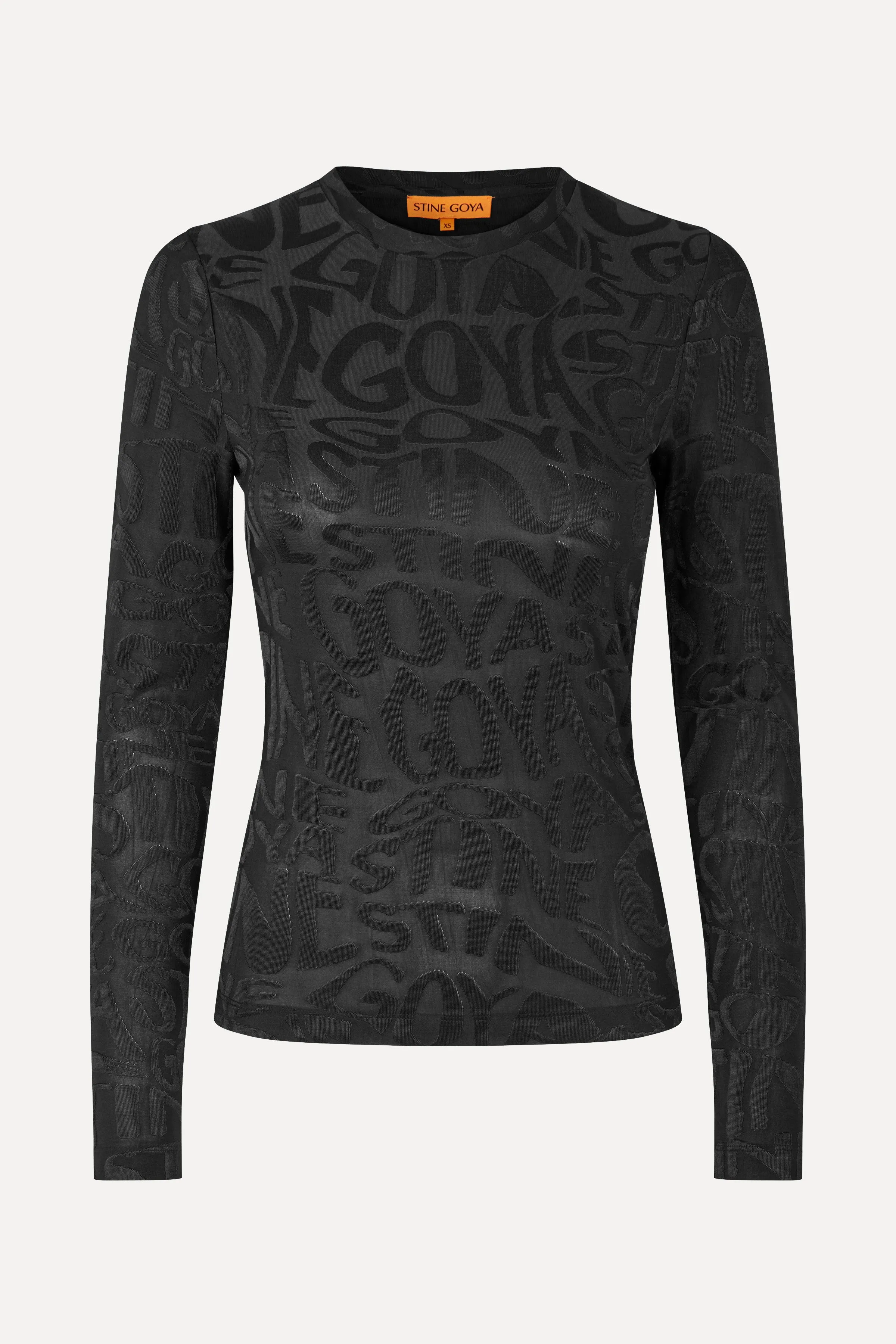 Elastic Long Sleeve Top - Liquified Logo sold by STINE GOYA product image thumbnail 3