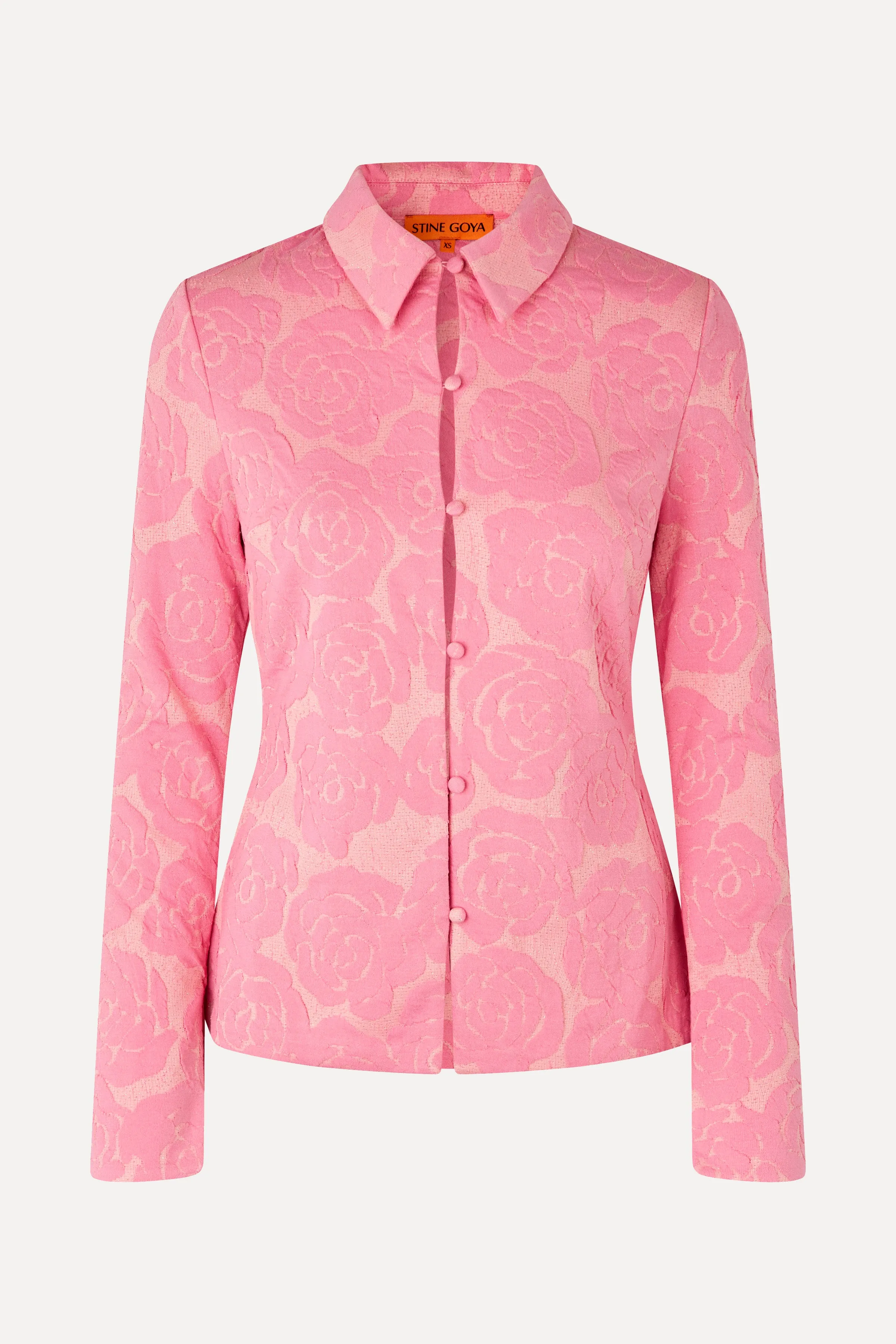 Long Sleeve Tailored Shirt - Rose Relief sold by STINE GOYA product image thumbnail 3