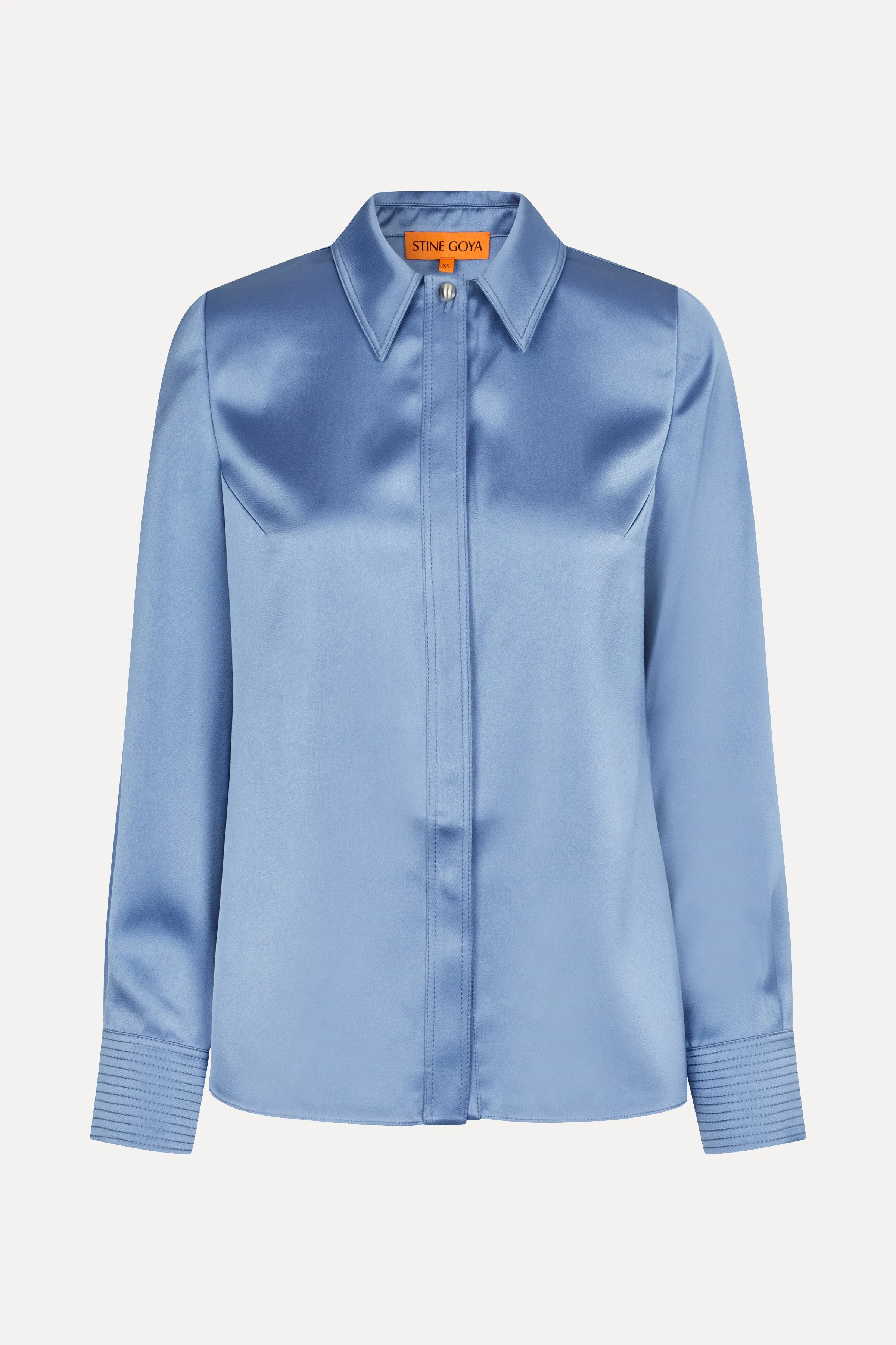 Collared Fitted Shirt - Infinity Blue sold by STINE GOYA product image thumbnail 3