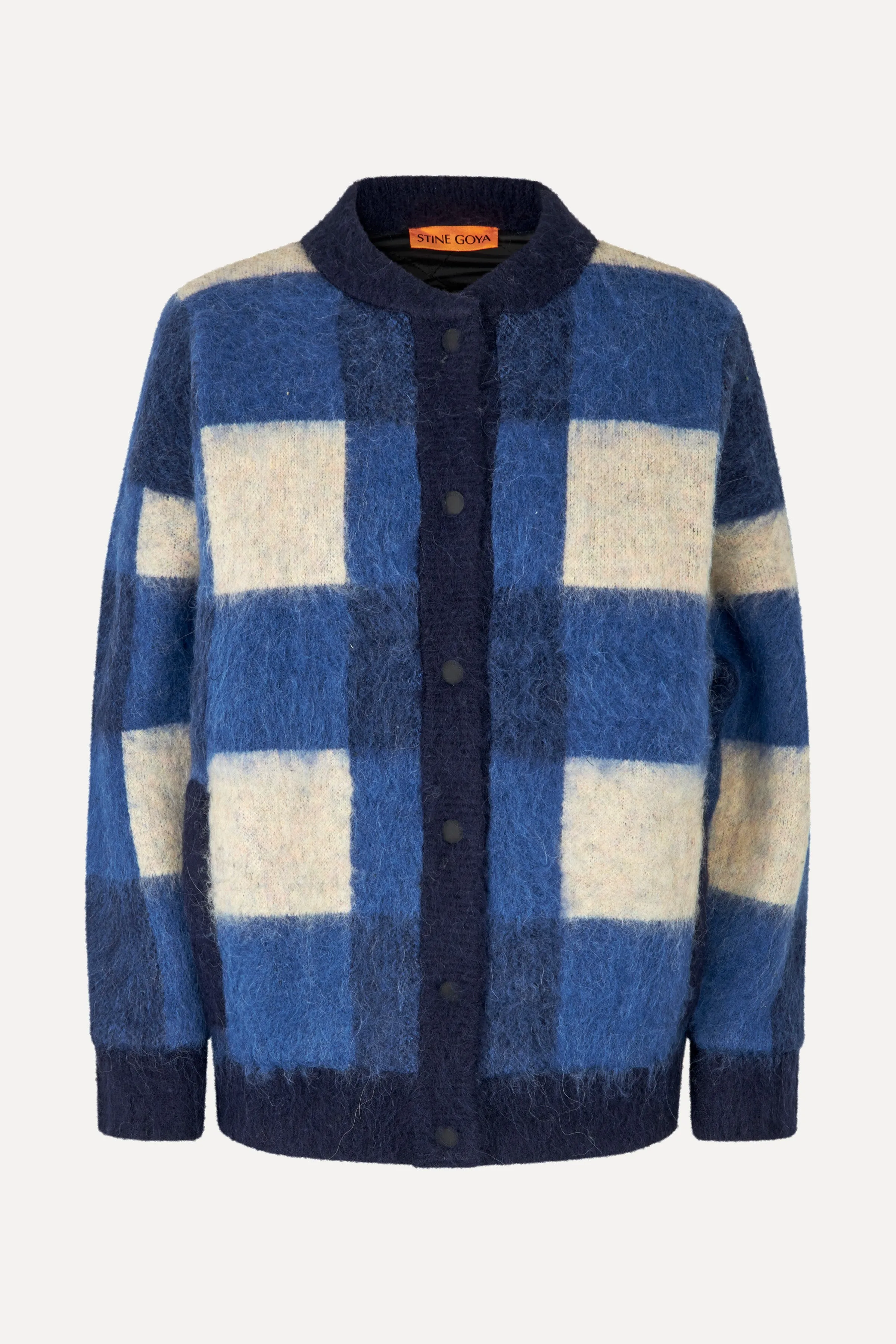 Gingham Check Bomber - Blue Gingham Check sold by STINE GOYA product image thumbnail 3